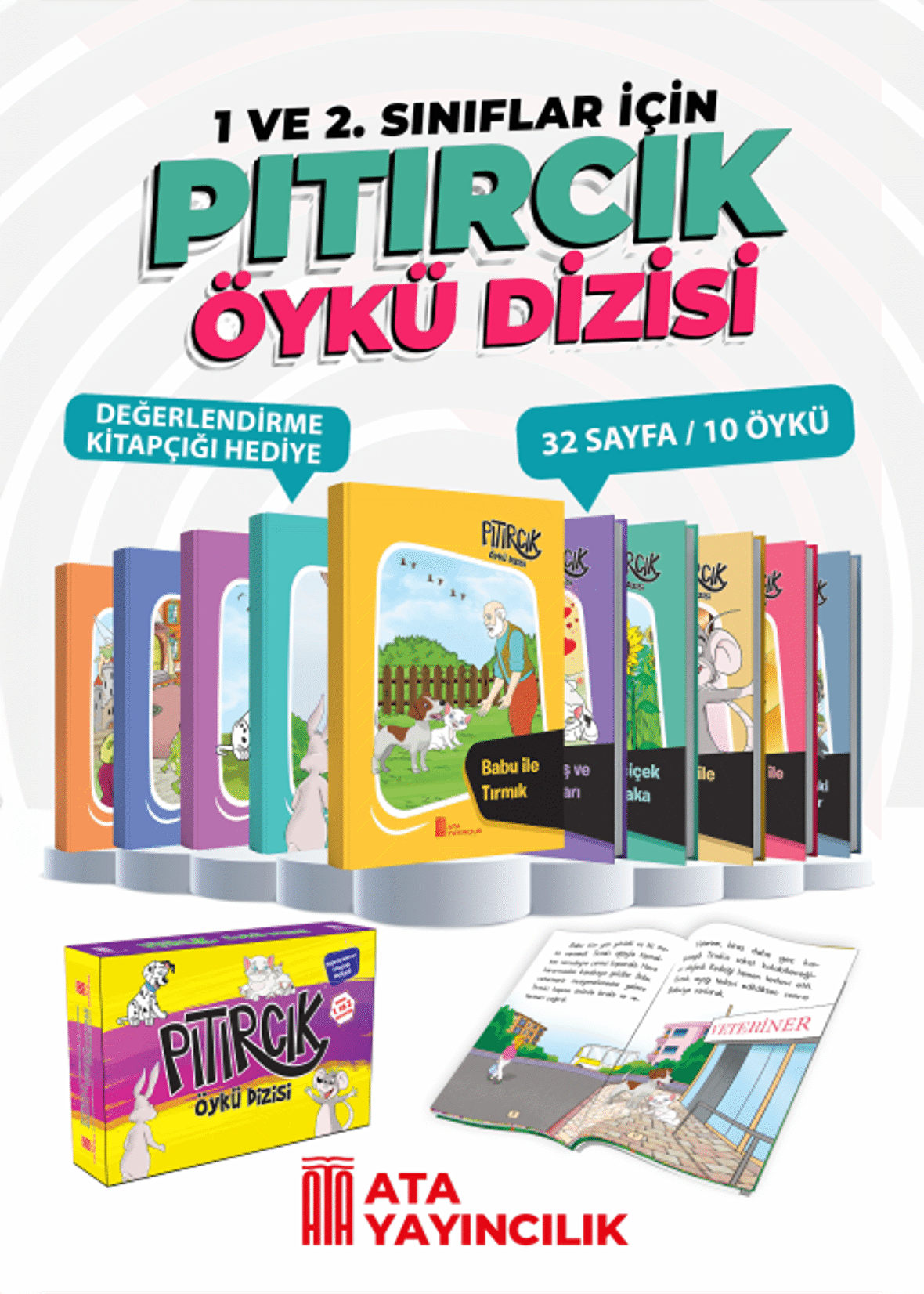 Ata Yayınları Pıtırcık Öykü Dizisi 10'lu Kitap