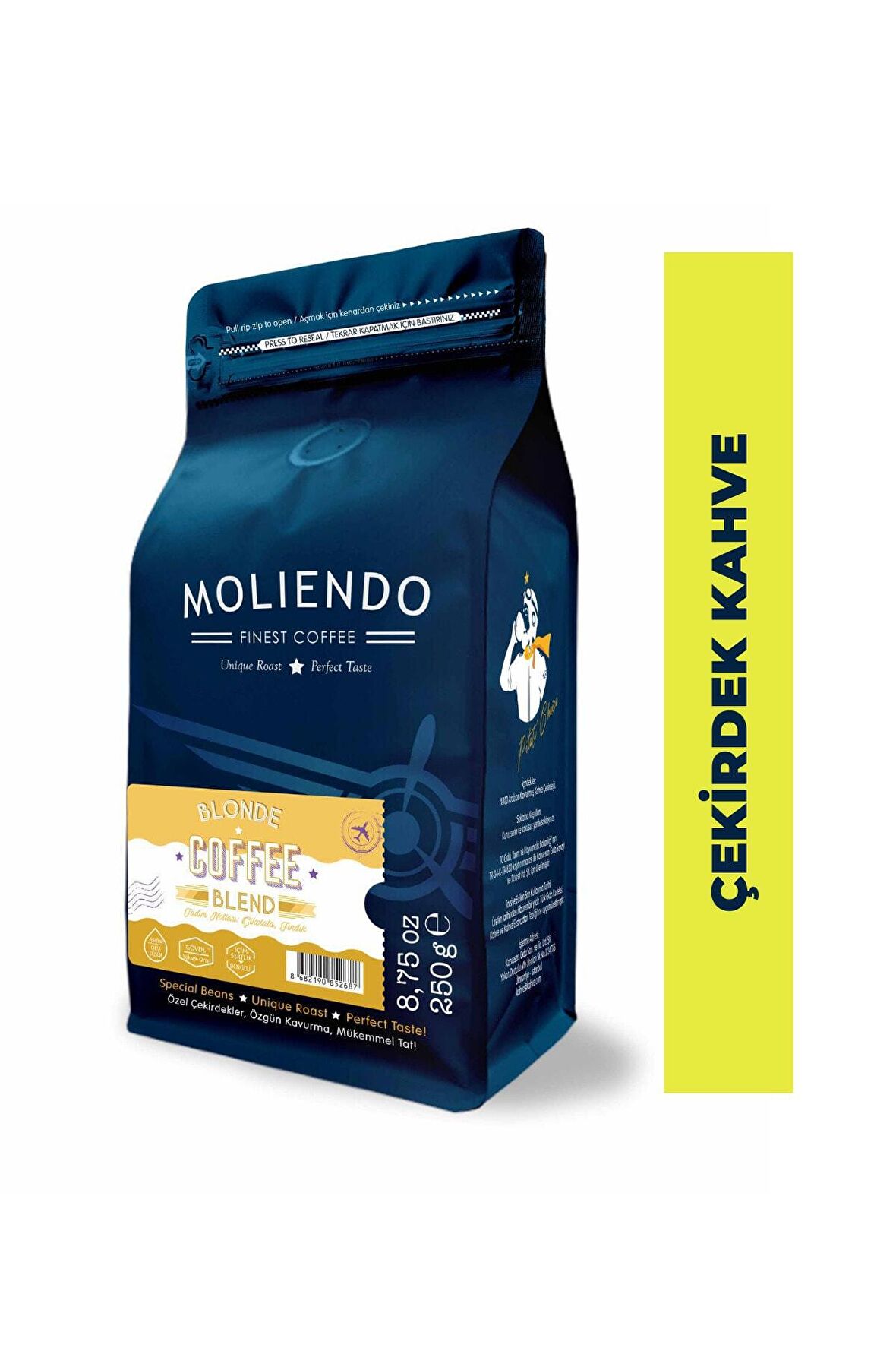 Moliendo Blonde Coffee Blend Kahve ( Çekirdek Kahve ) 250 G.