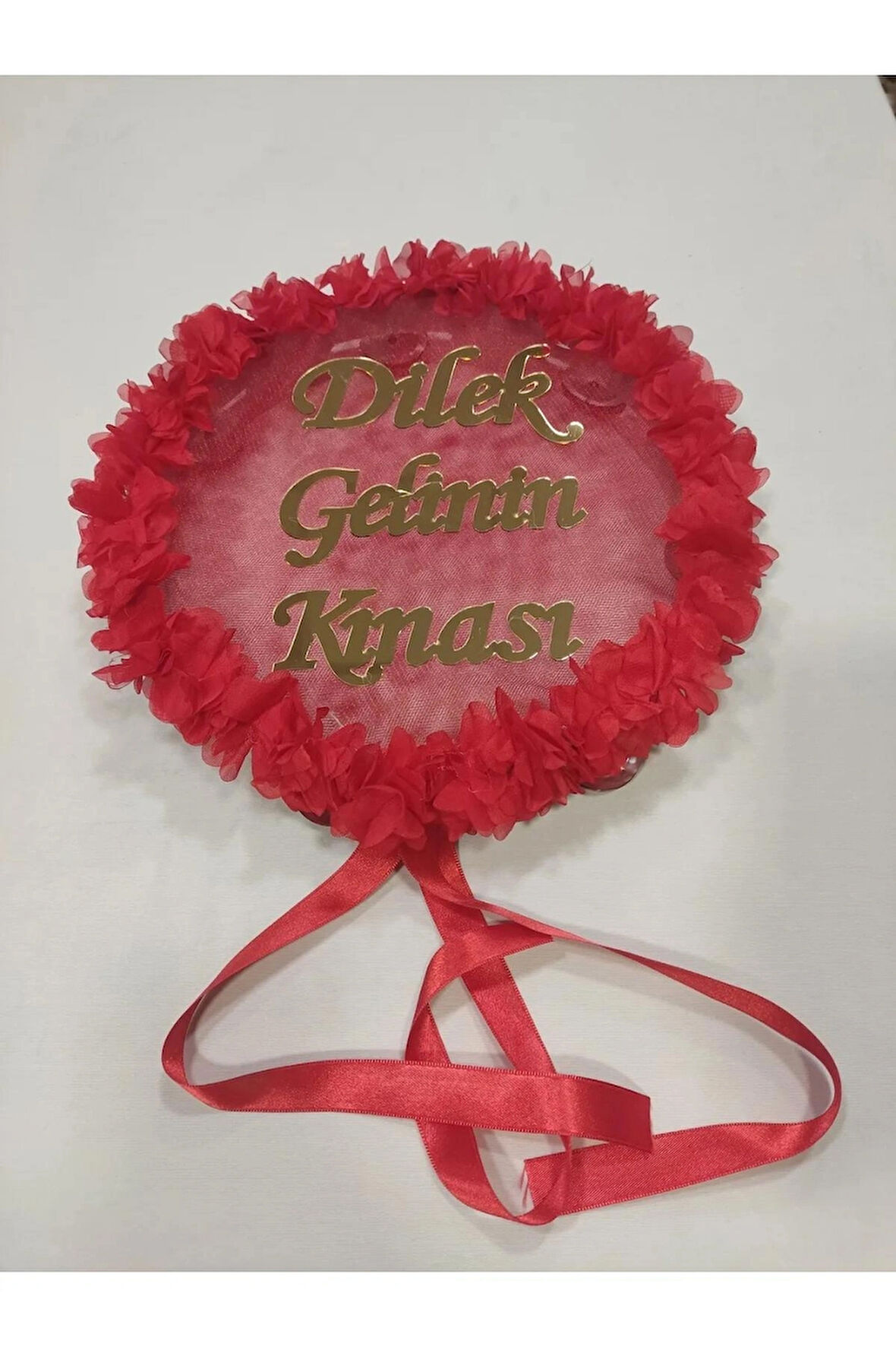  İsme Özel Lazer Güllü Pleksi Süslü Deri Tef Kına Gecesi Gelin Tefi 30 cm Vurmalı Çalgı Müzik Aleti