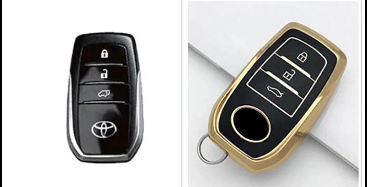 Corolla Cross Hilüx Yaris Cross Uyumlu  Koruma Kılıfı 3 Tuş Logo Yeri Önde Olan Modelle uygun