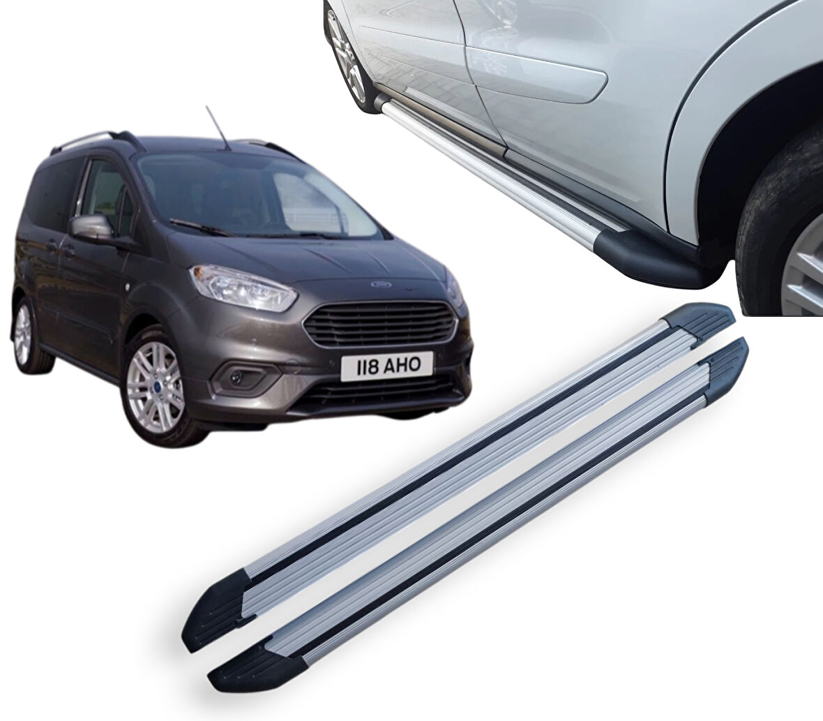 Ford Courier 2014 2015 2016 2017 2018 2019 2020 2021 2022 2023 Yan Basamak Yan Koruma