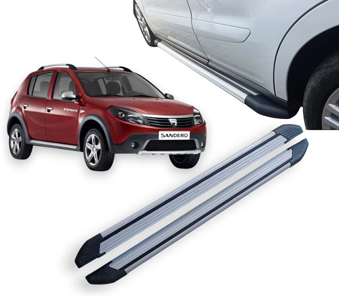 SANDERO ARACA ÖZEL YAN BASAMAK 2007 2008 2009 2010 2011 2012 