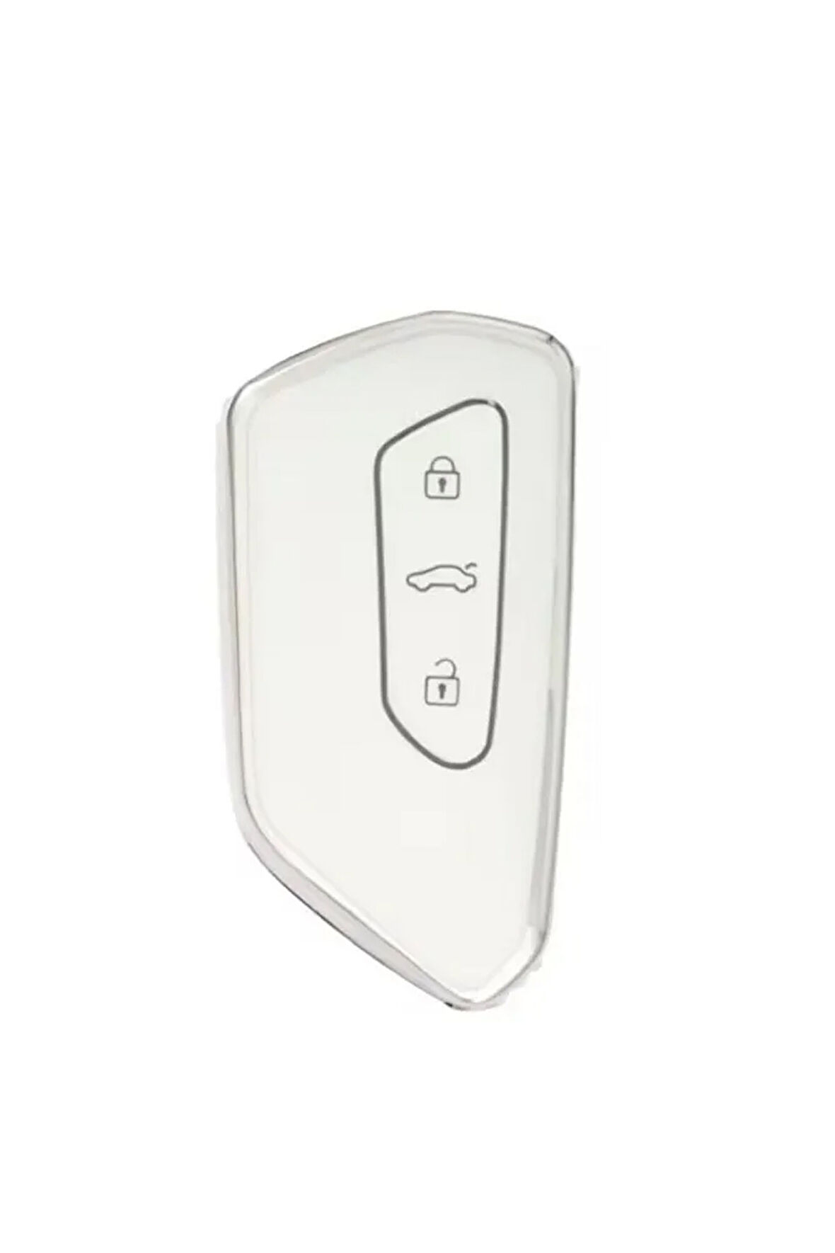 Seat Leon Ve Fr Mk4 2021+ Uyumlu Anahtar Kılıfı 2.Resime Bakınız Beyaz/Krom