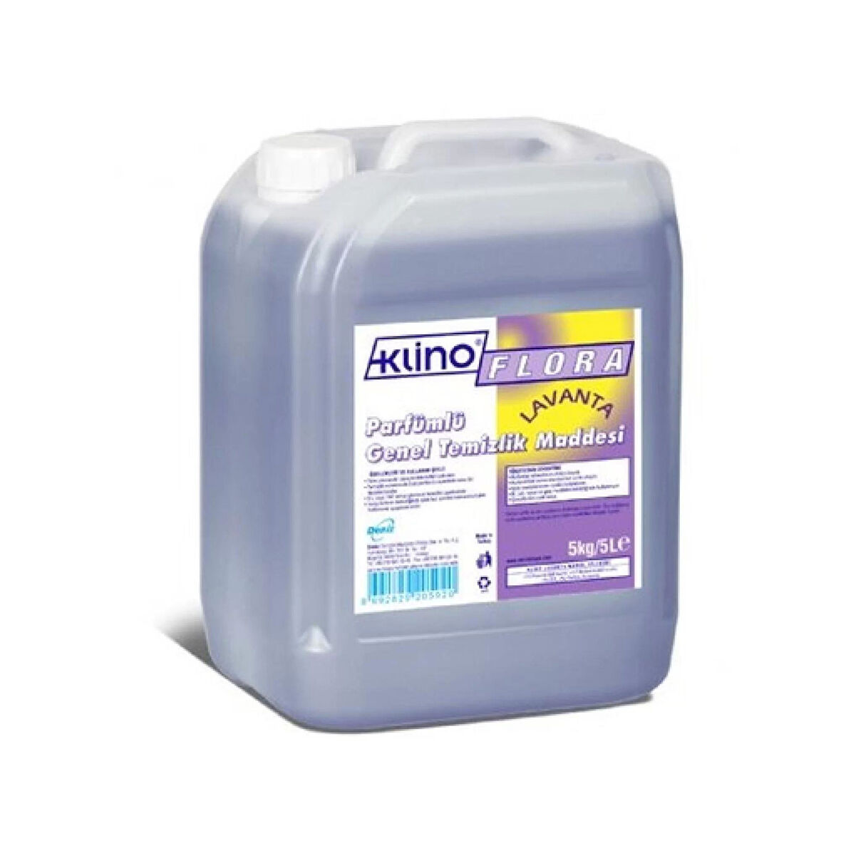 Deniz Klino Flora Lavanta Yüzey Temizleyici Yer Temizlik Sıvısı - 5 Kg. - Bidon