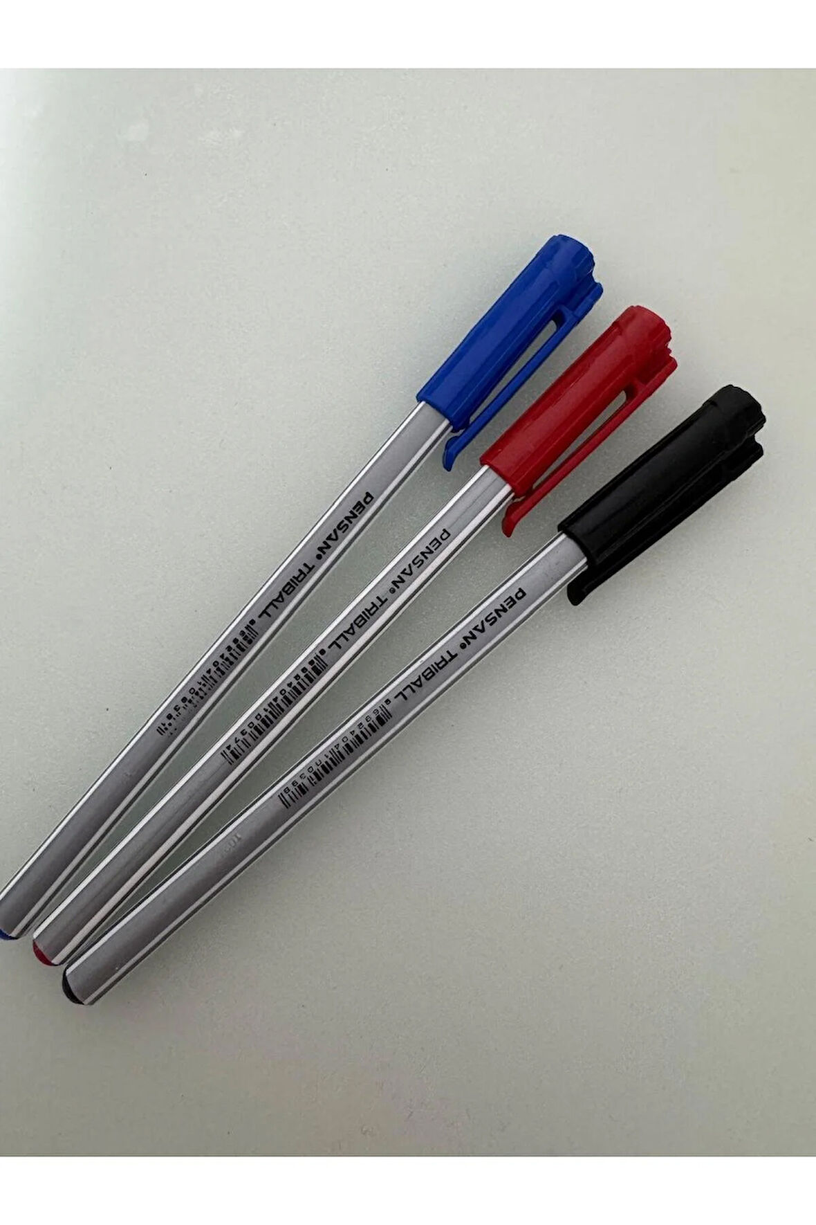 Tükenmez Kalem Triball 1.0 MM Bilye Uç Kırmızı , Mavi, Siyah (3 Adet)