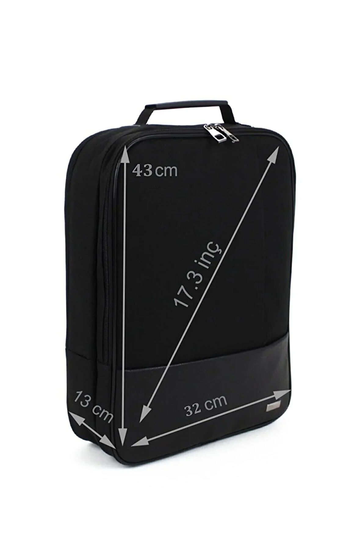 17.3'' Usb Çıkışlı Siyah Laptop Sırt Ve Omuz Çantası Suya Dayanıklı Yüzey Mat Ergonomik Omuz Askılı