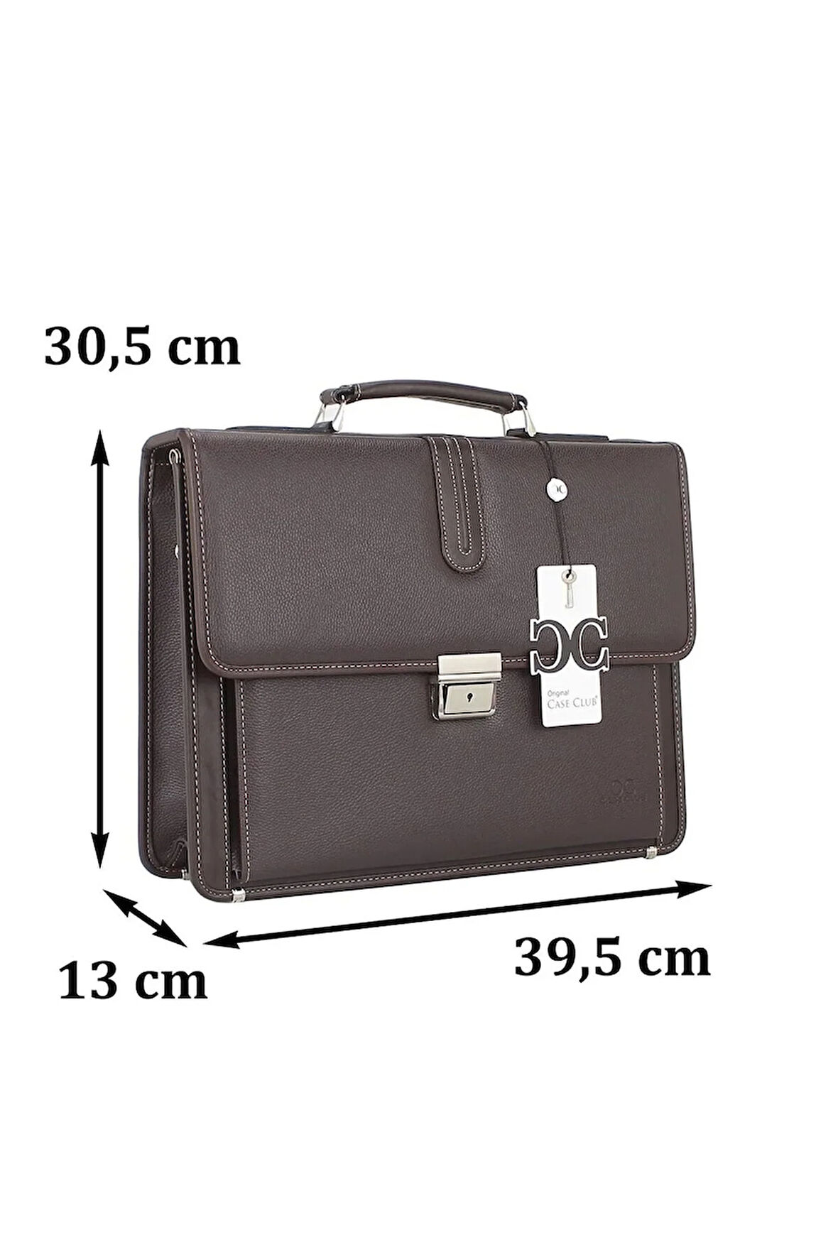 Kilitlenebilir 15.6 Inç Kahverengi Notebook Evrak Çantası