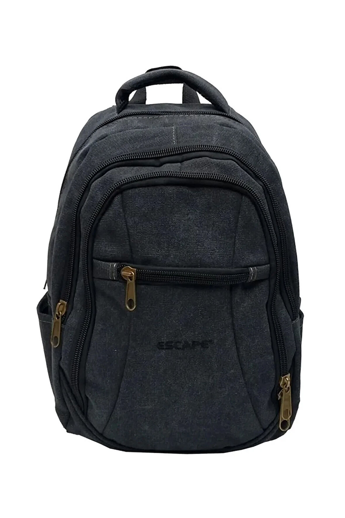 Kanvas Kumaş Laptop Sırt Çantası 15,6 Inç Darbe Dayanıklı Yüzey Su Geçirmez Materyal