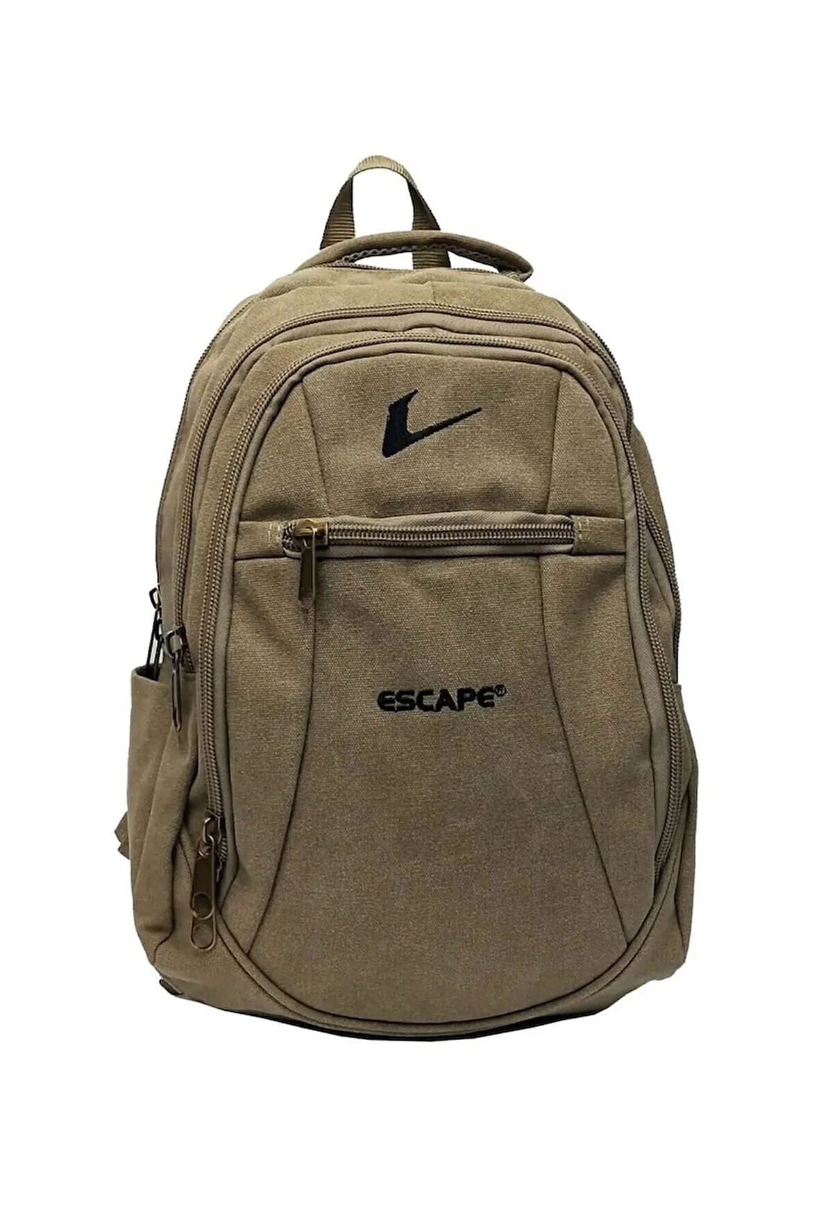 Kanvas Kumaş Laptop Sırt Çantası 15,6 Inç Darbe Dayanıklı Yüzey Su Geçirmez Materyal