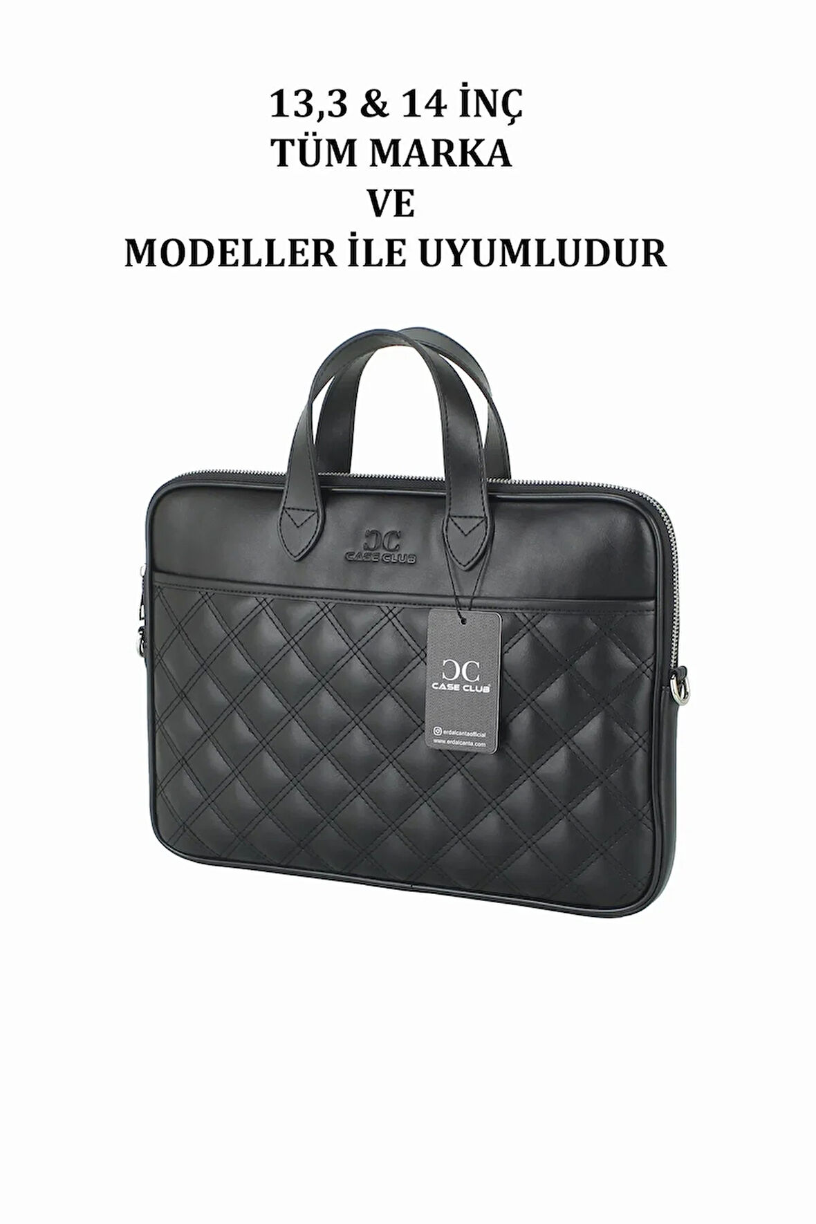 Macbook-Notebook Air Pro 13.3" & 14" Inç Slim-İnce Laptop Çantası Suya Dayanıklı Kapitone Desen