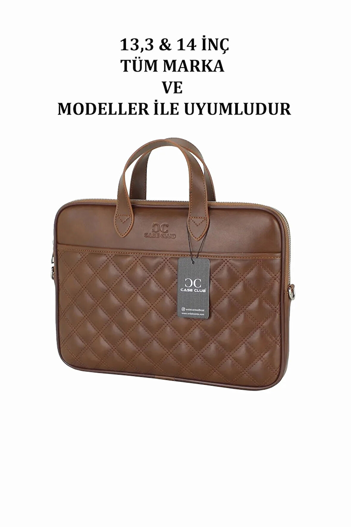 Macbook-Notebook Air Pro 13.3" & 14" Inç Slim-İnce Laptop Çantası Suya Dayanıklı Kapitone Desen