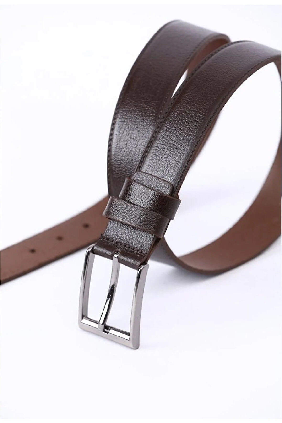 Hakiki Kahverengi Spor Erkek Deri Kemer