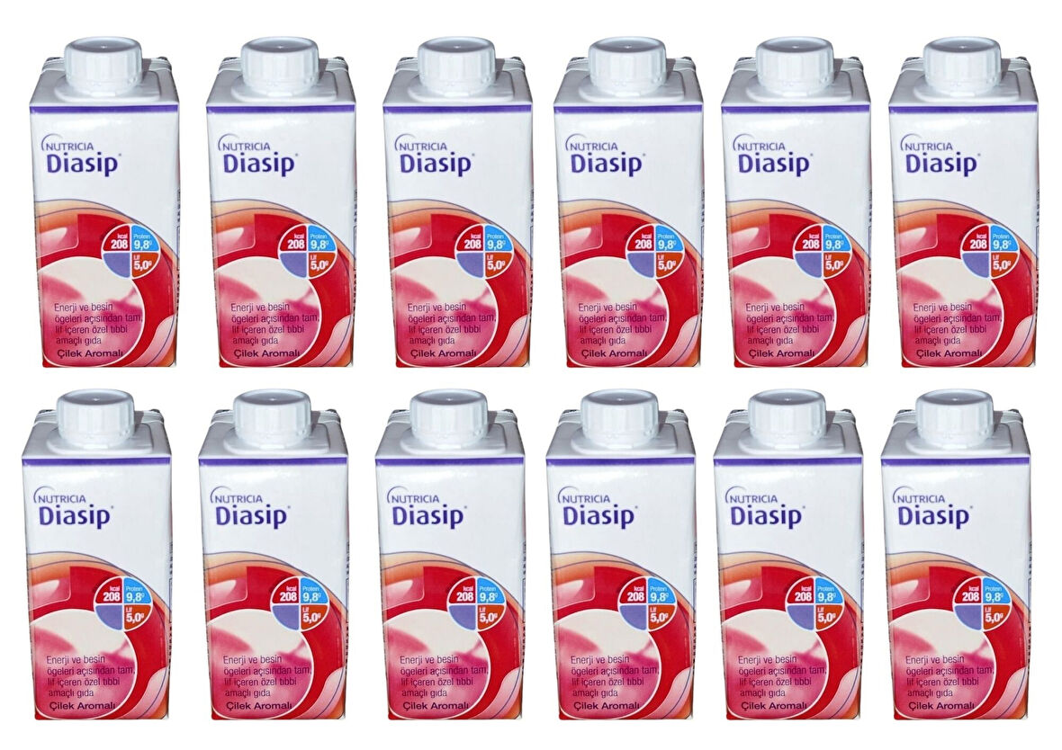 NUTRICIA DİASİP ÇİLEK AROMALI 200 ML X 24 ADET