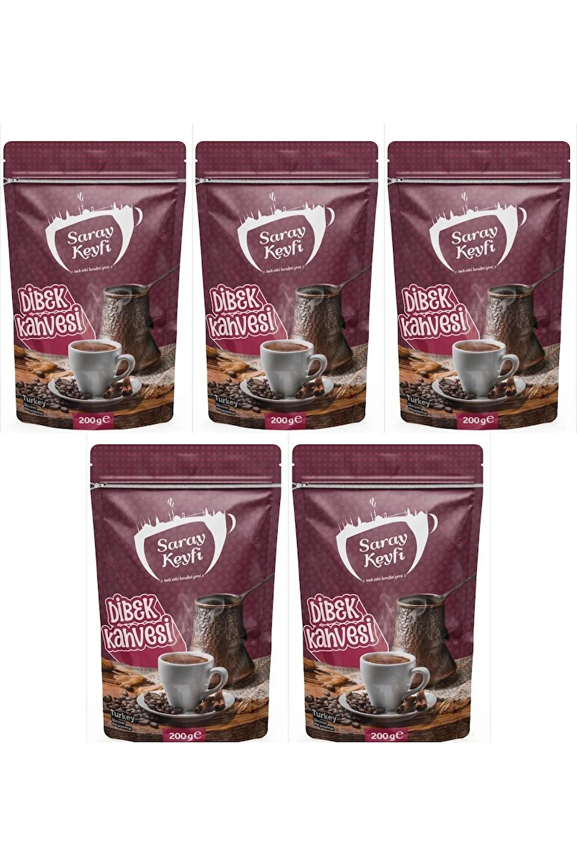 Dibek Kahvesi 200 gr 5 Adet
