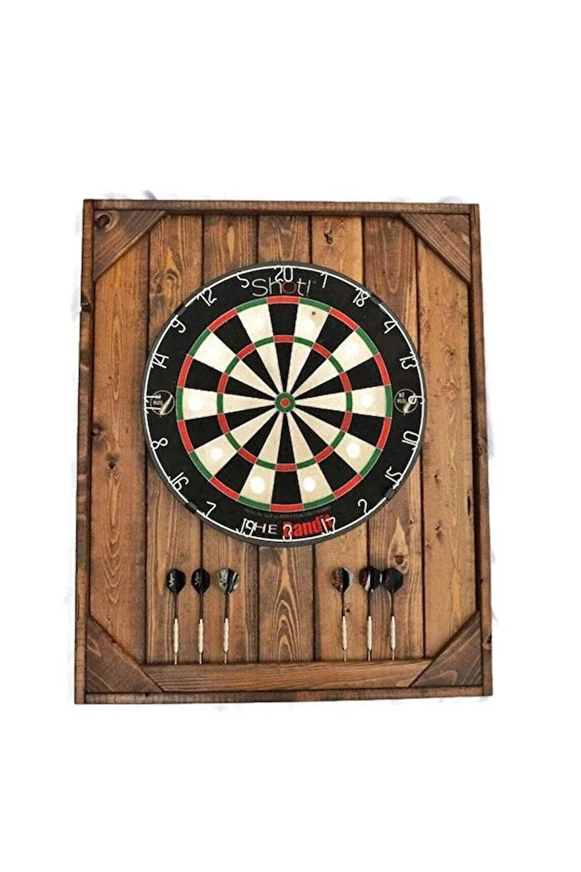 Sadece Ahşap Dart Tahtası Arkalığı, Ahşap Dart Tahtası 70x60cm