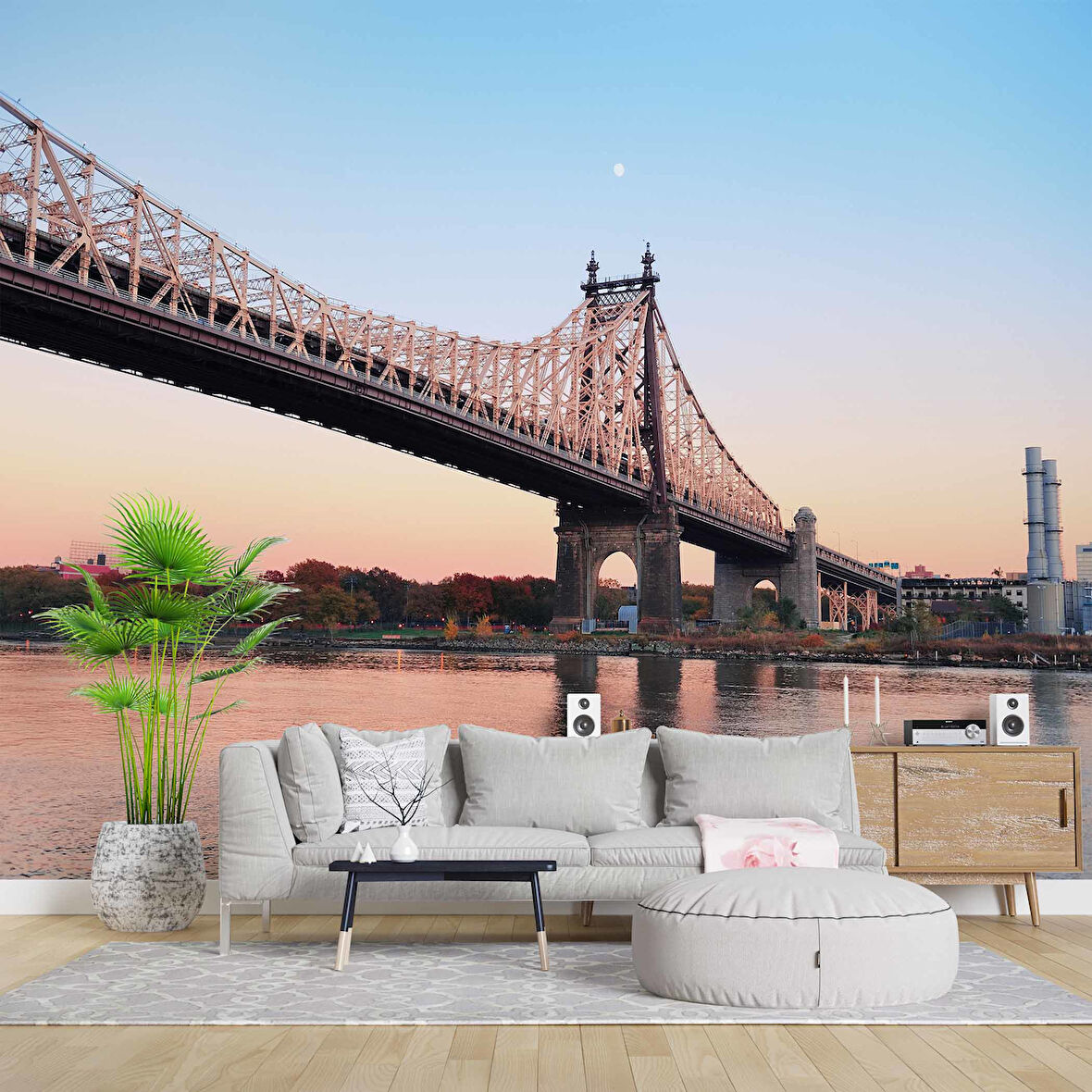 Queensboro Köprüsü Manzaralı Duvar Kağıdı