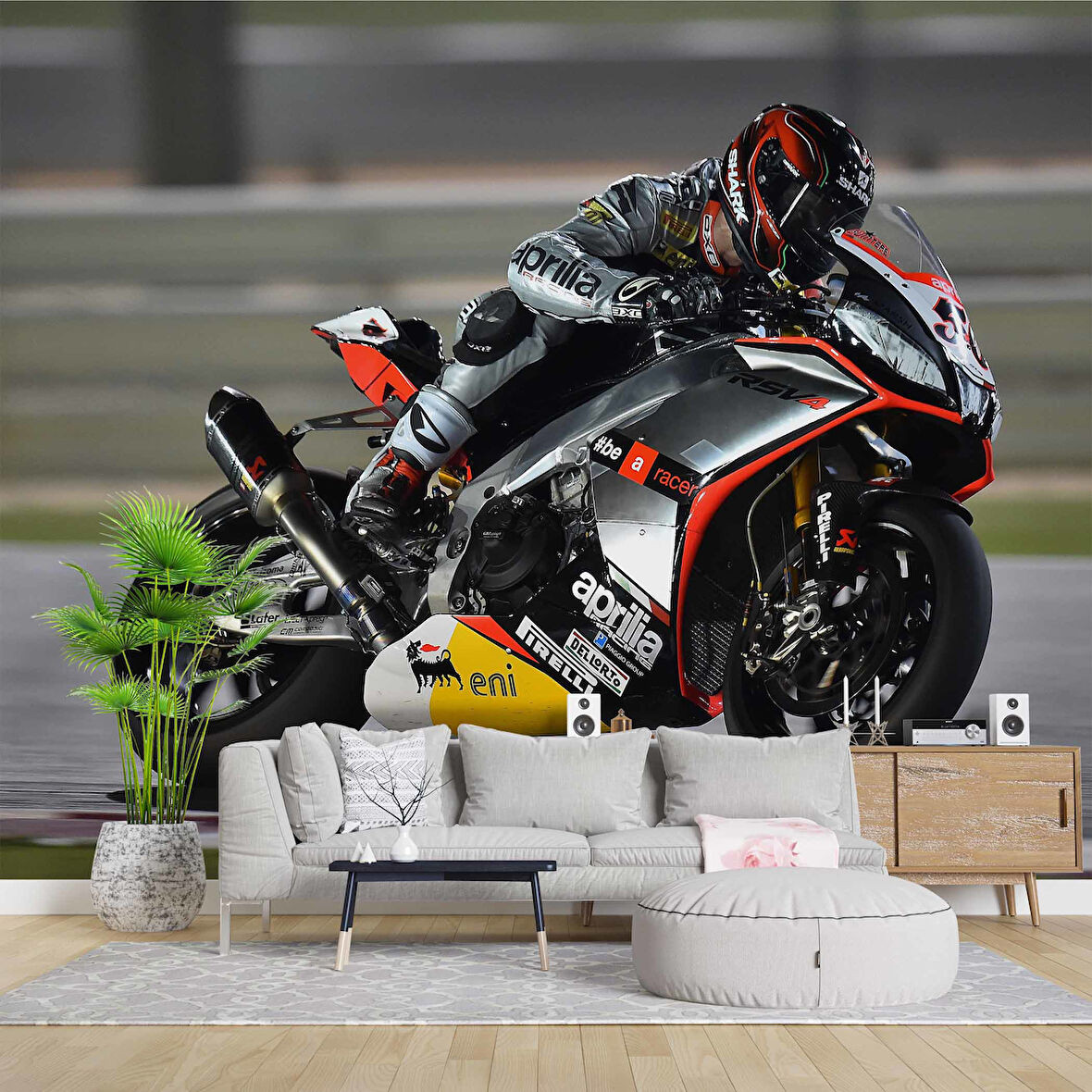 MotoGP Motosiklet Duvar Kağıdı Baskı