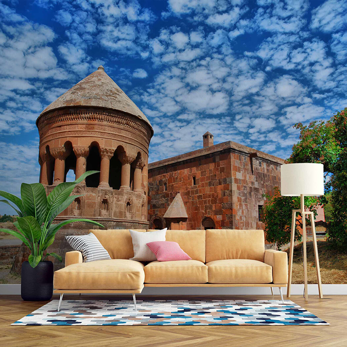 Bitlis Ahlat Emir Bayindir Mescidi Manzaralı Duvar Kağıdı