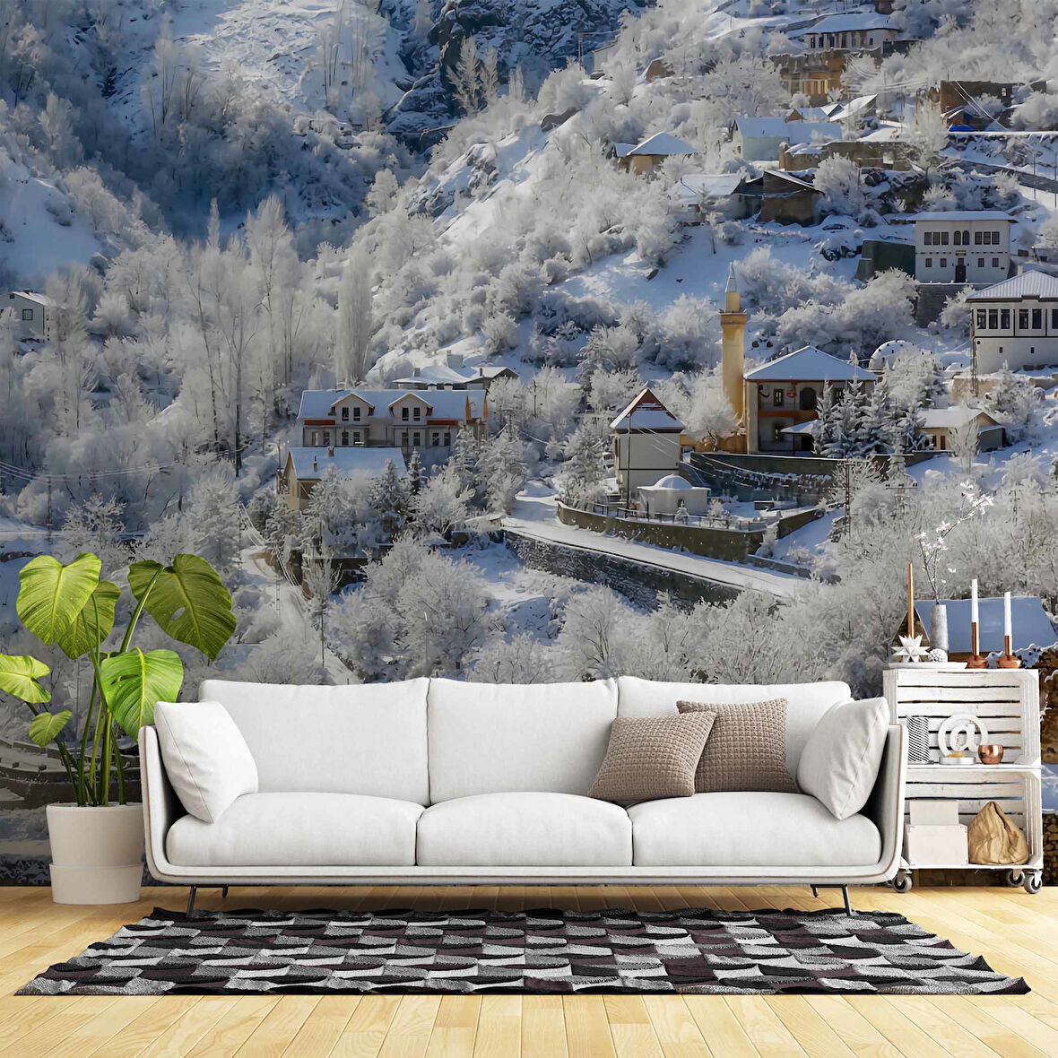 Gümüşhane Kış Manzaralı Duvar Kağıdı