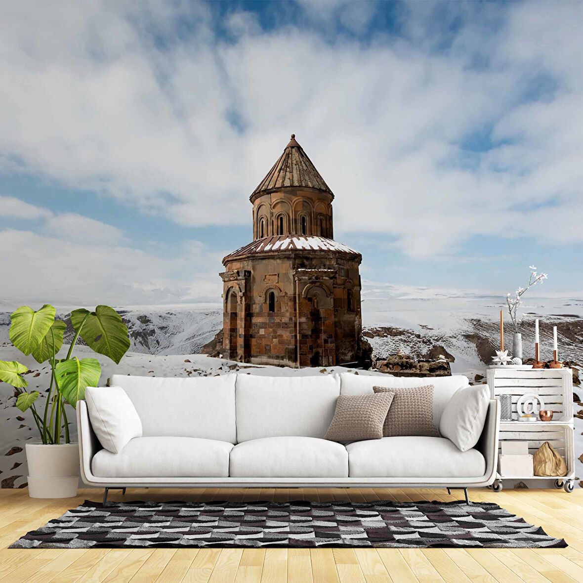 Kars Kış Manzaralı Duvar Kağıdı