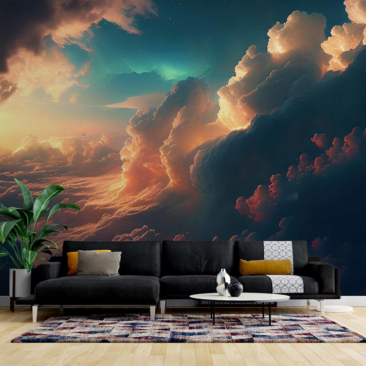 Bulut Manzaralı Duvar Kağıdı