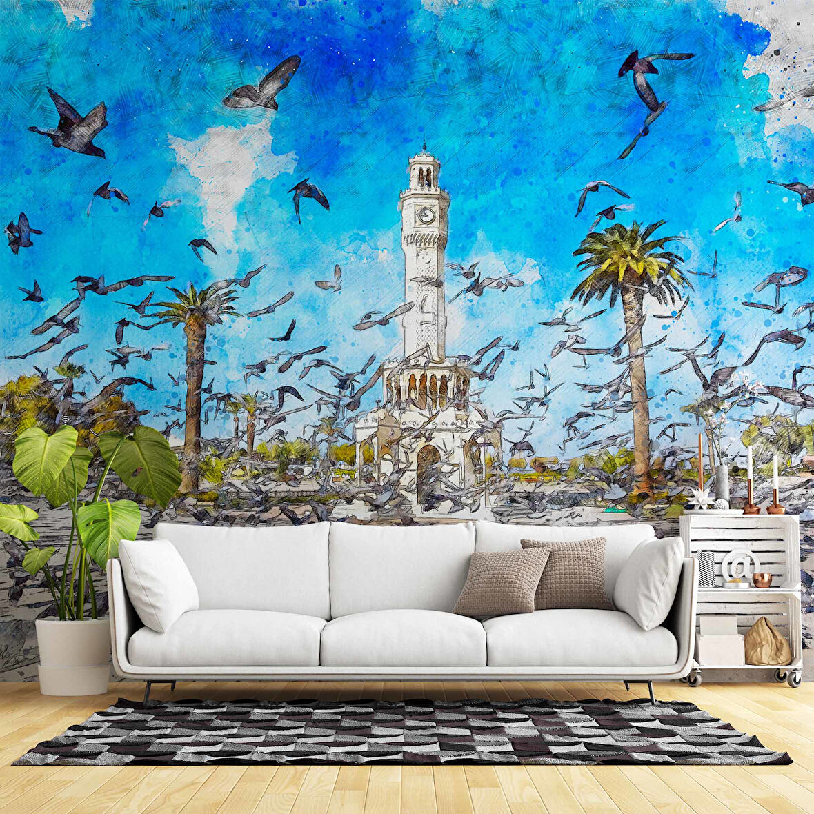 İzmir Konak Saatli Kule Duvar Kağıdı