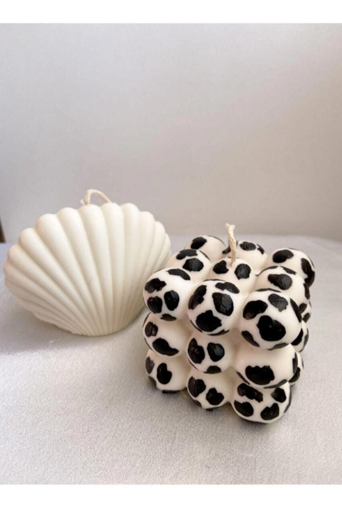 2'li Bubble Ve Istiridye Set Kokulu Dekoratif Mum