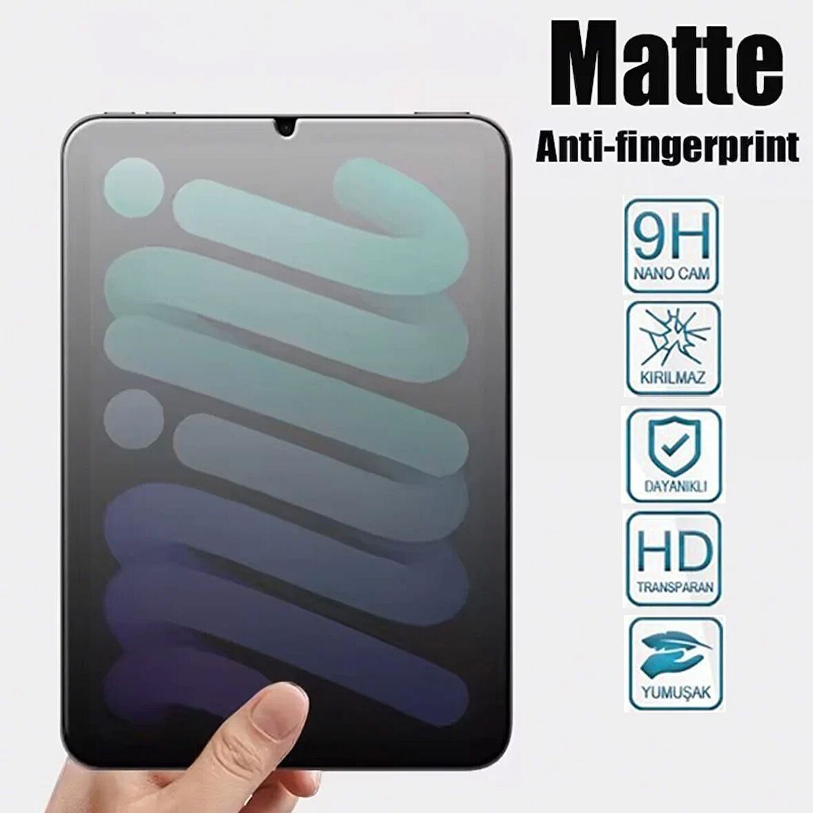 Vestel V Tab Z2 Mat Kırılmaz Cam Nano Ekran Koruyucu