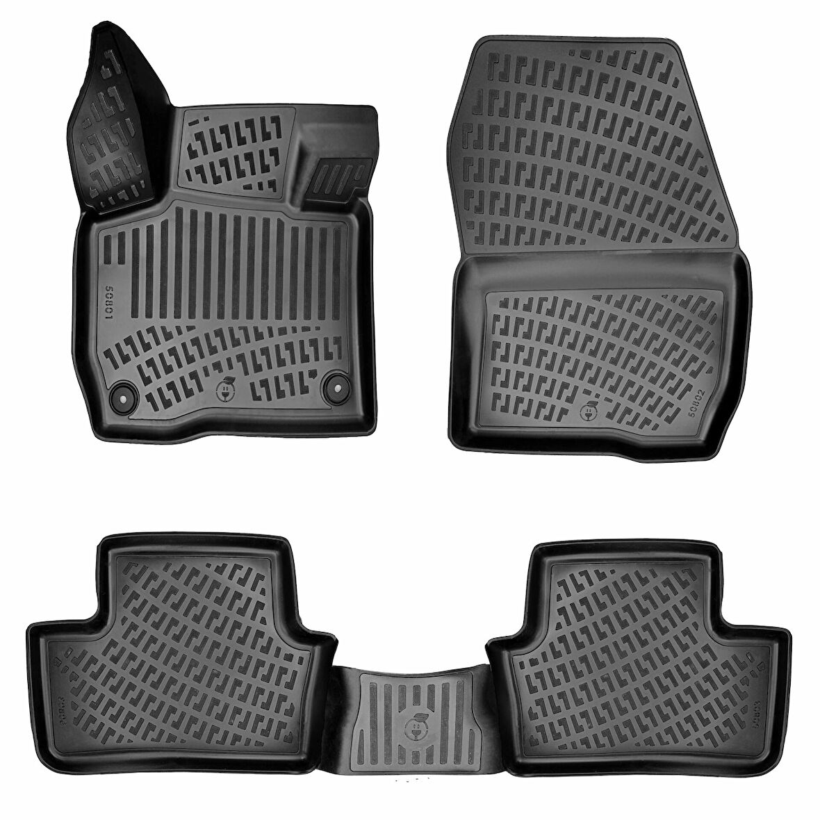 OPEL ASTRA L ELEKTRIKLI 3D Siyah Havuzlu Paspas 2022 ve SONRASI