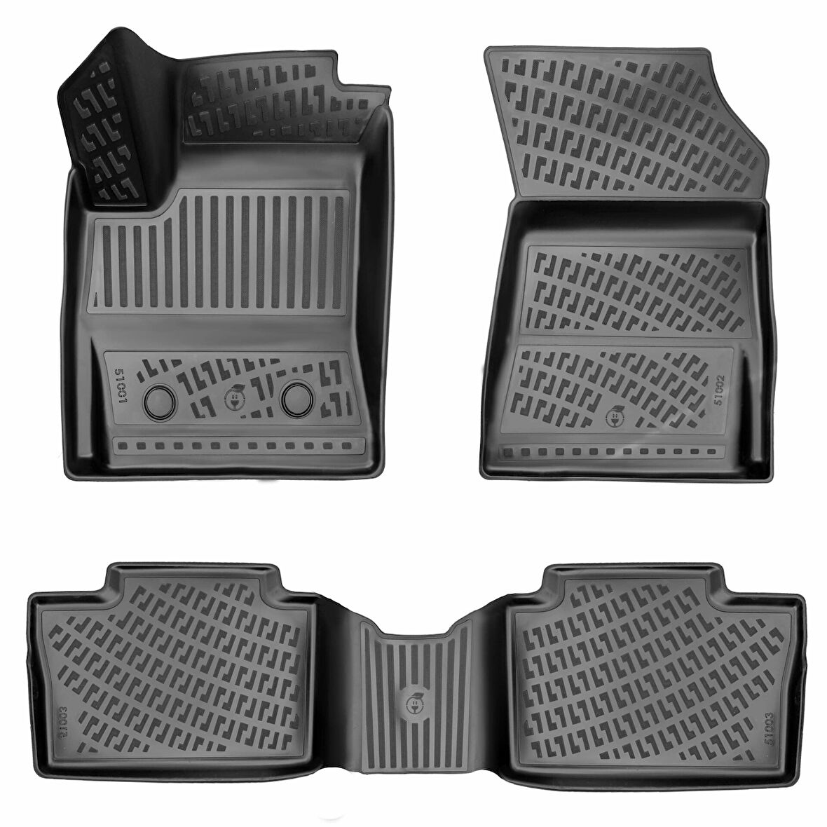 RENAULT AUSTRAL E-TECH FULL HYBRIT 3D Siyah Havuzlu Paspas 2023 ve SONRASI