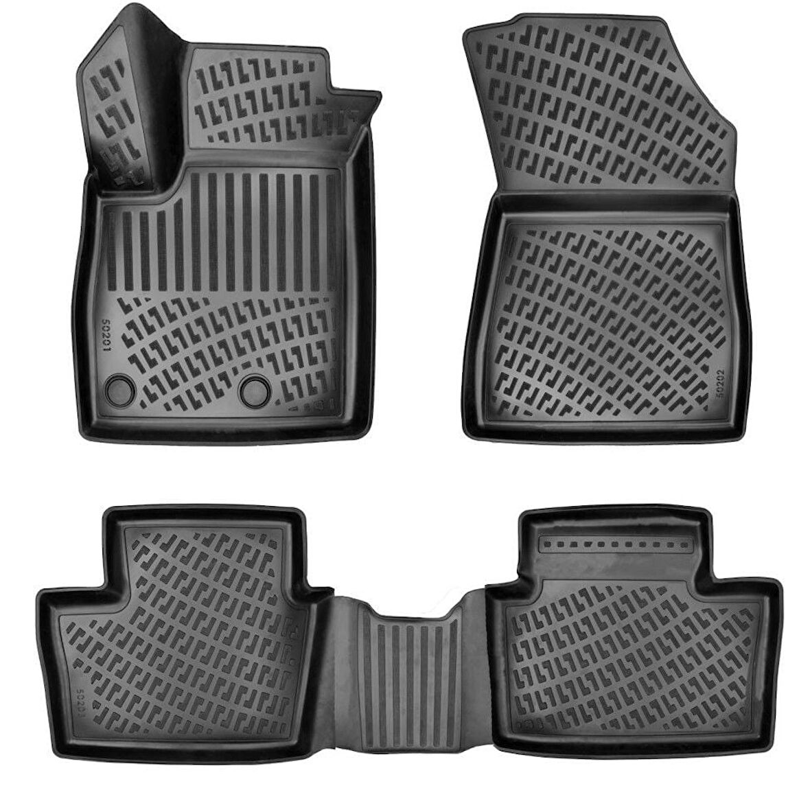 RENAULT AUSTRAL MILD HYBRIT 3D Siyah Havuzlu Paspas 2023 ve SONRASI