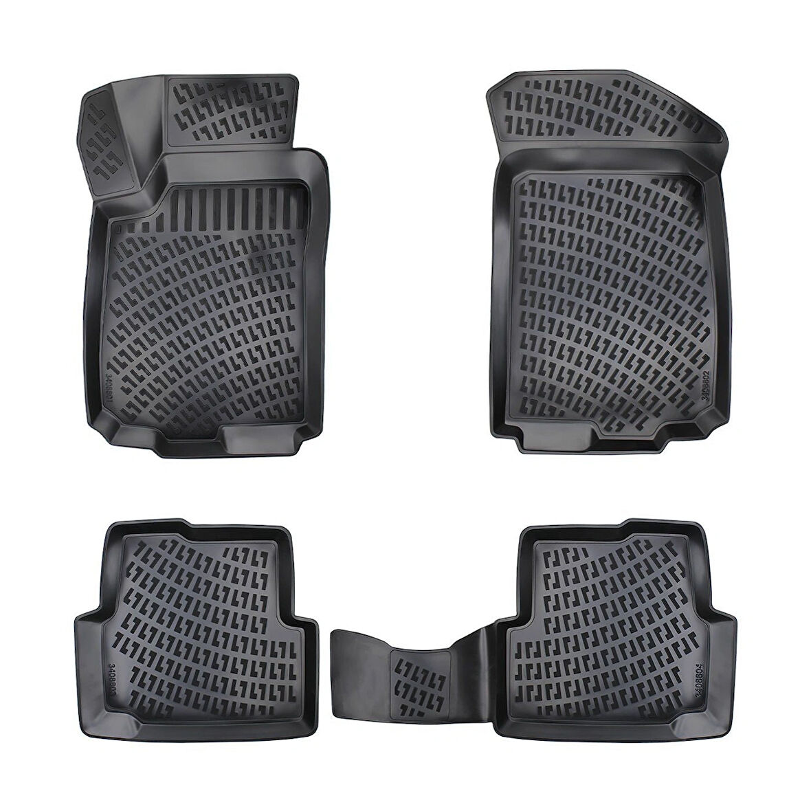 CHEVROLET AVEO 3D Siyah Havuzlu Paspas 2012 ve 2019