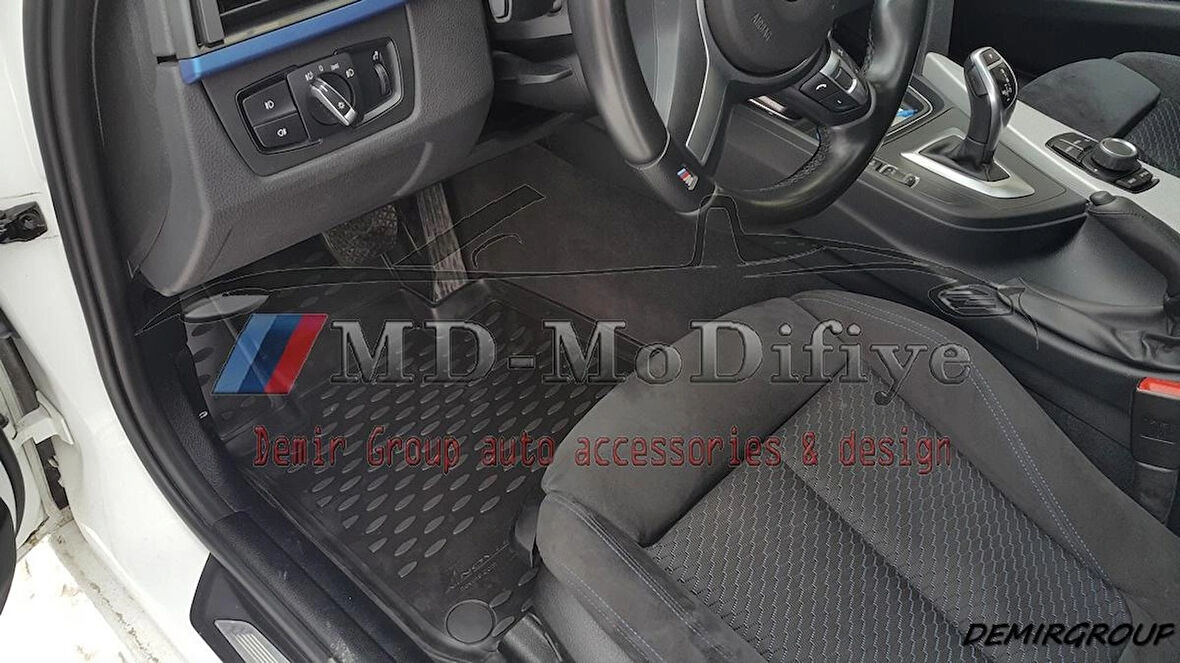 BMW 3-SERISI F30  3D Siyah Havuzlu Paspas 2012 ve 2018