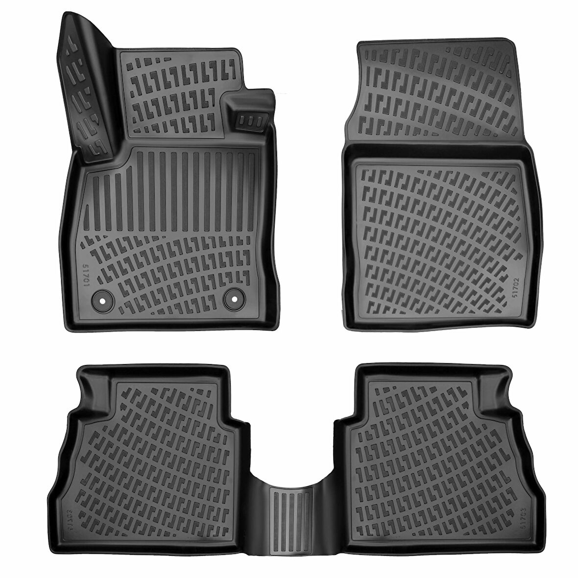 FORD TOURNEO COURIER 3D Siyah Havuzlu Paspas 2024 ve SONRASI