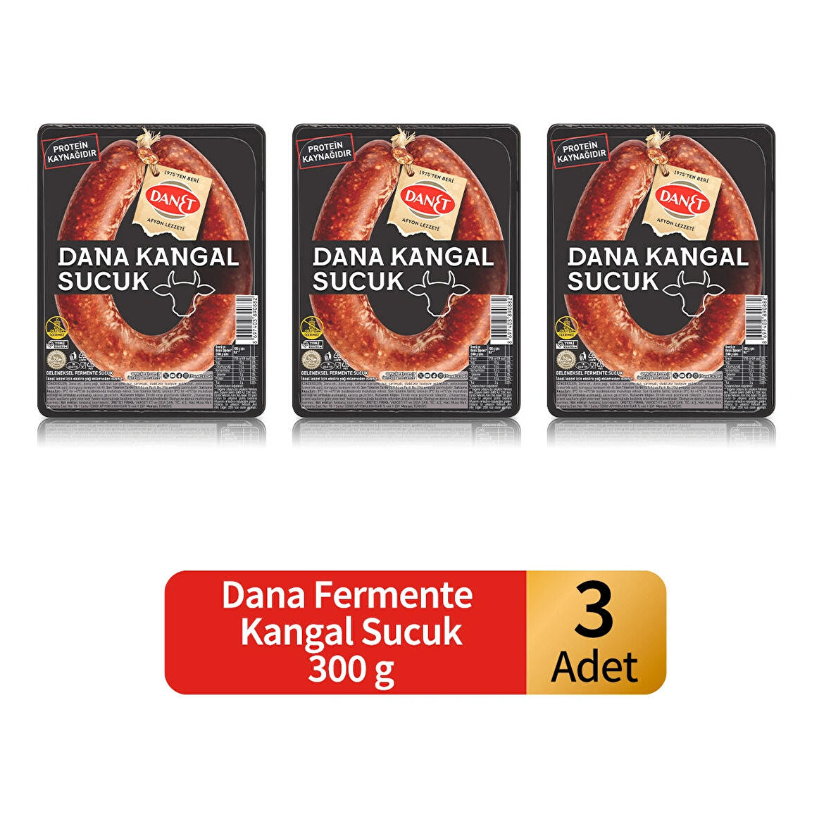 Dana Kangal Sucuk Fermente 300gr X 3 ADET