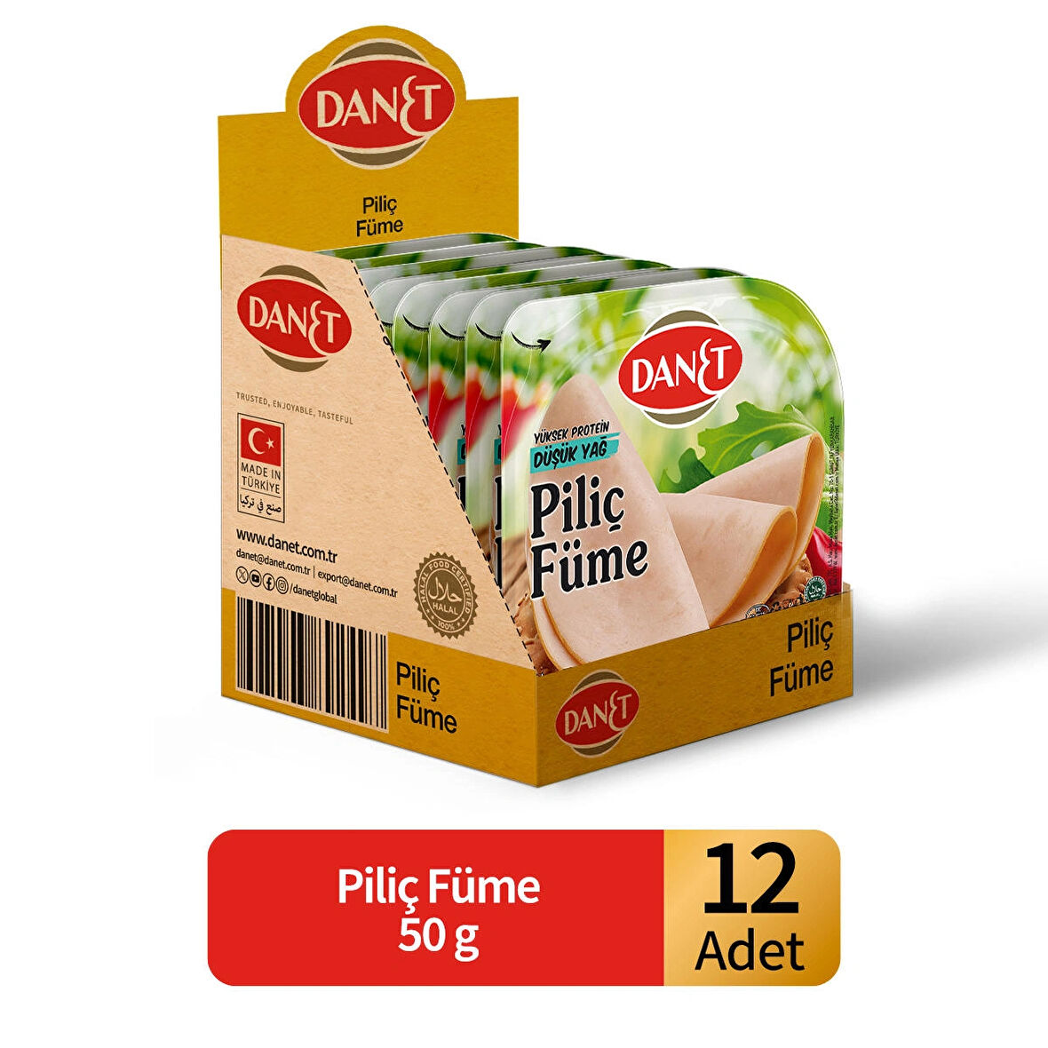 Piliç Füme Dilimli 60 g X 12 ADET