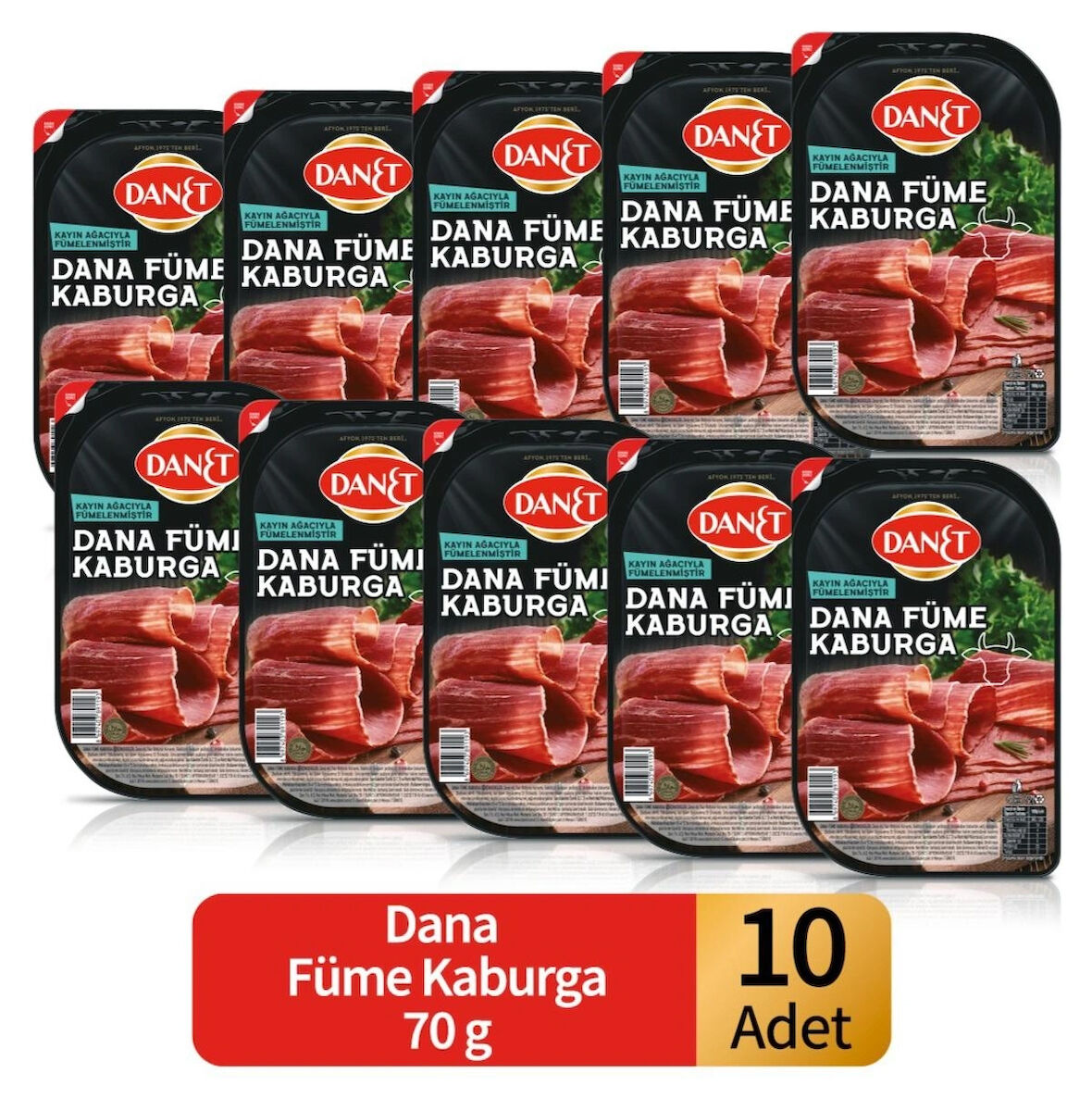 Dana Füme Kaburga 70 g X 10 Adet