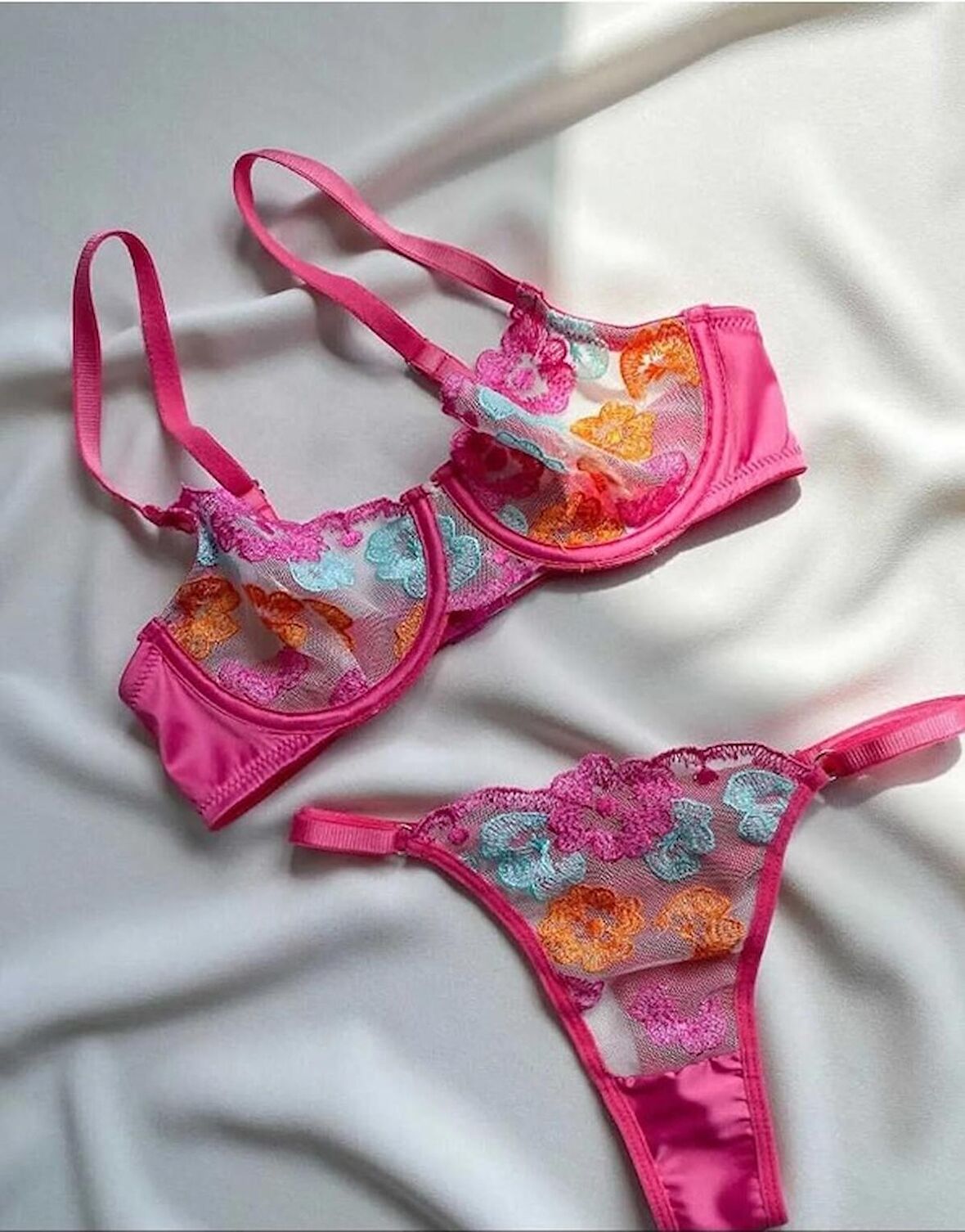 Dantel Pink Dream Bralet Takımı