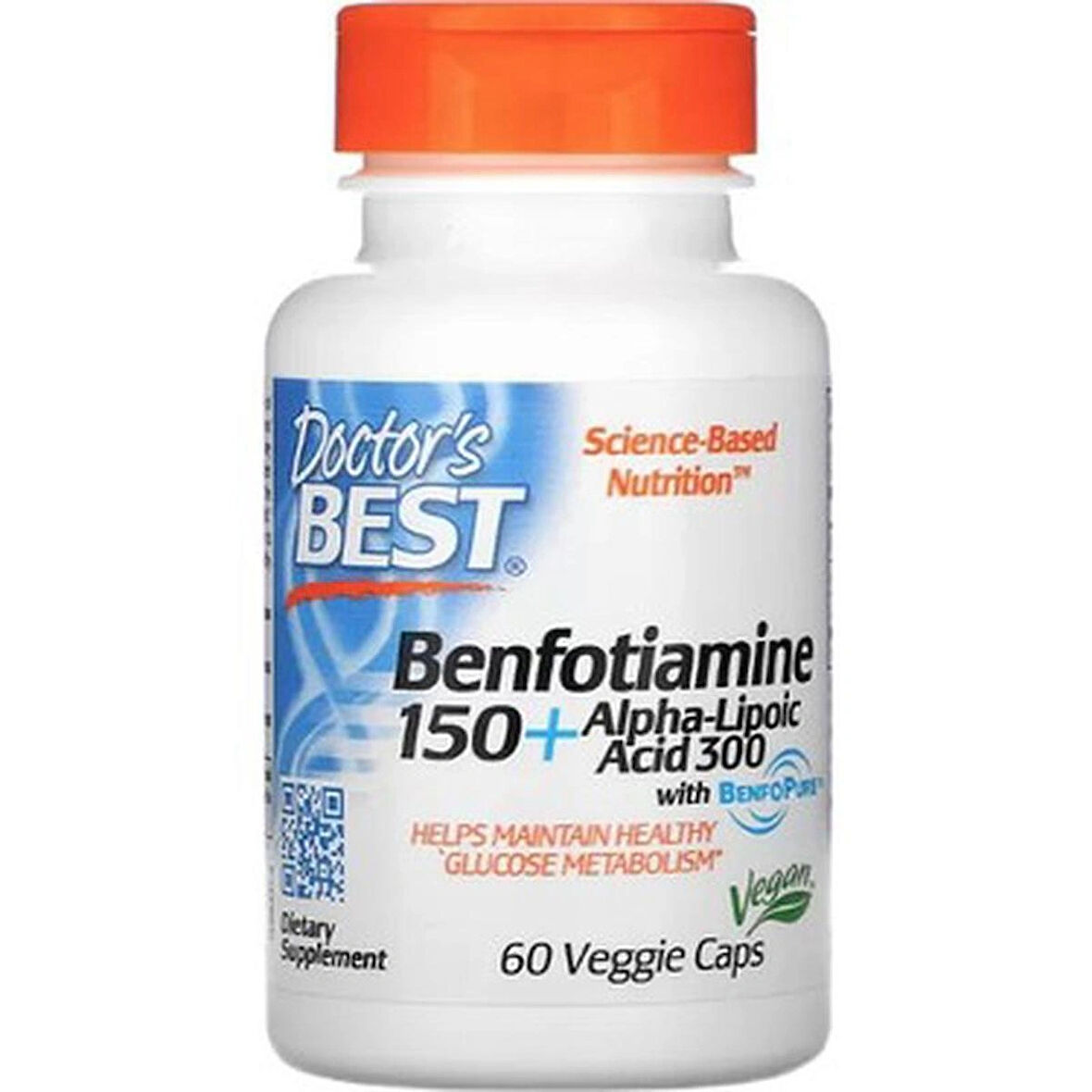 Doctor’s Best Doctor’s Best Benfotiamine 150 + Alpha Lipoic Acid 300 60 Veggie Capsul