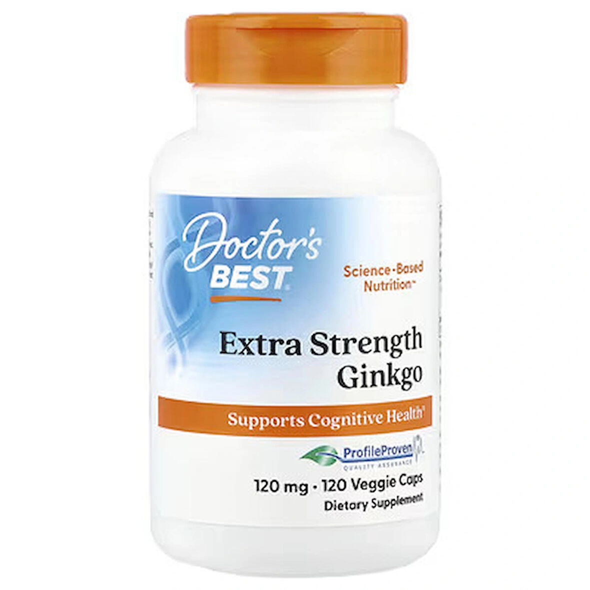 Doctor's Best Extra Potency Ginkgo 120 mg 120 Plant-Based Capsules