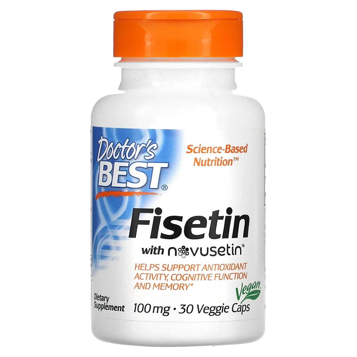 Doctor's Best Fisetin antioksidan with Novusetin 100 mg 30 Veggie Caps (Gençleşme)