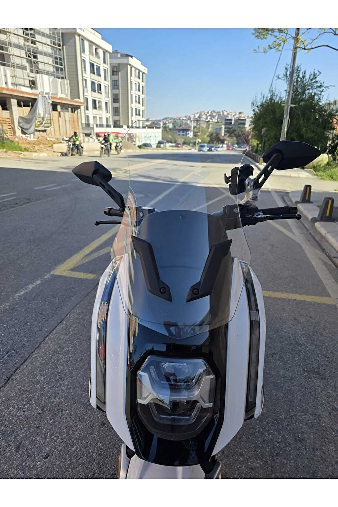 MOTOCAM Dofern JDF 250 T Siperlik Ön Cam 2024-2025 Model 60cm Şeffaf Renkli 4mm UZUN CAM