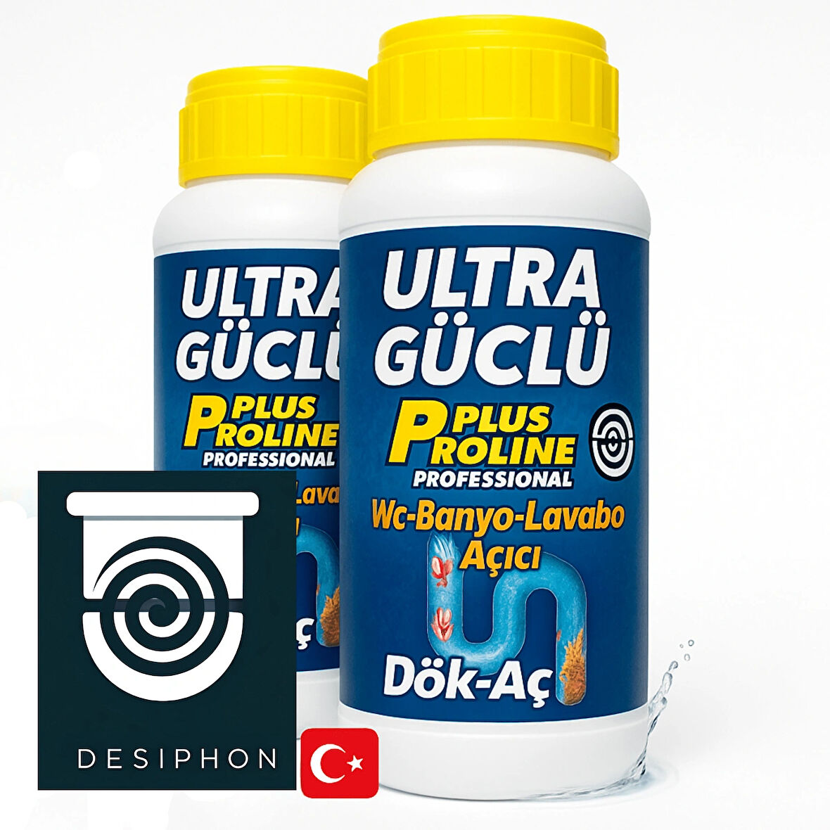 2 Adet 500 gr Dök-Aç Lavabo Açıcı – Toplam 1000 gr Güçlü Formül, Tıkanıklıklara Kesin Çözüm