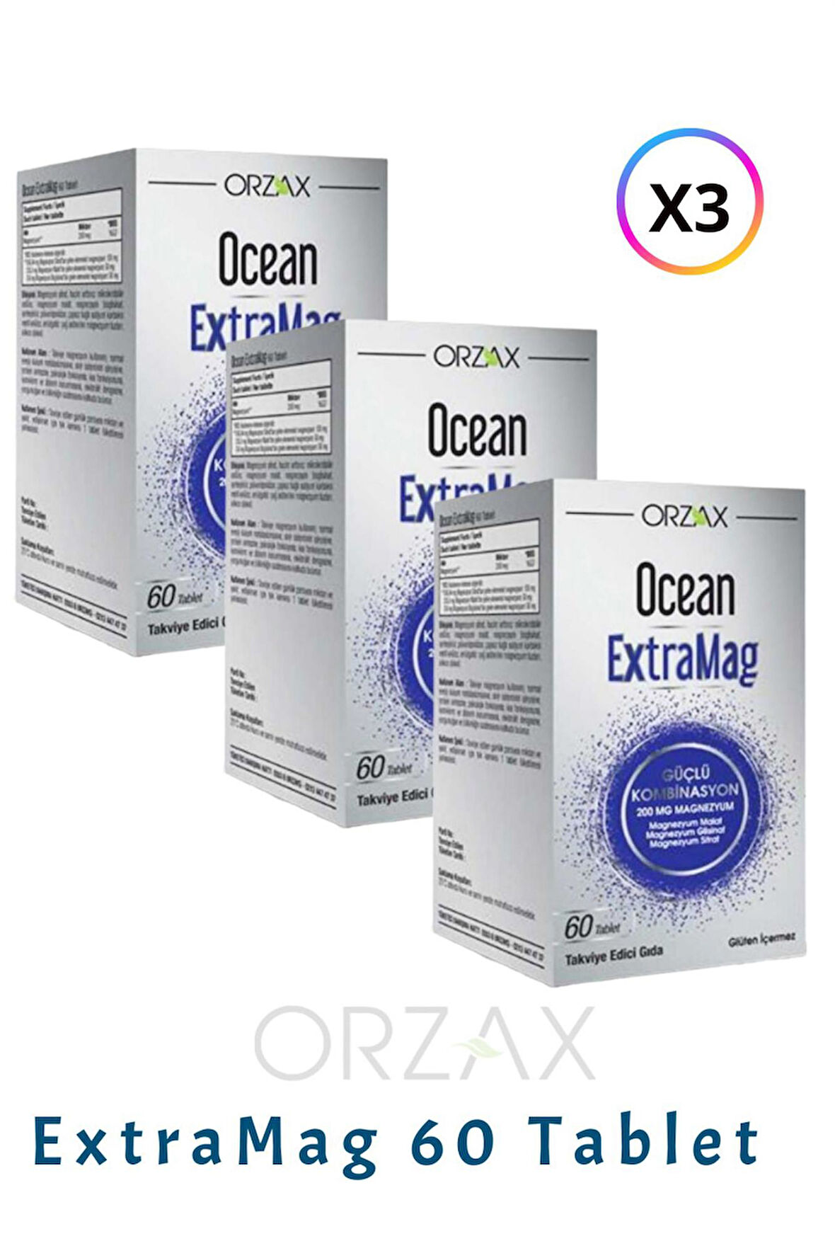 Ocean Extramag 60 Tablet 3 Adet