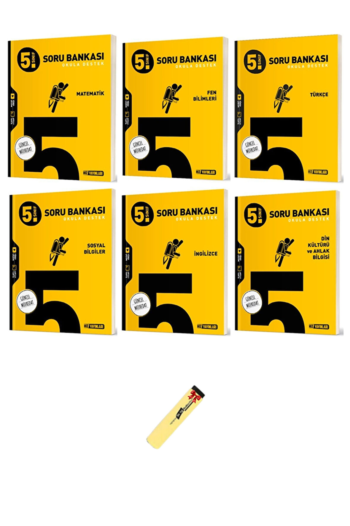 5. Sınıf Matematik Fen Türkçe Sosyal Din ve İngilizce 6lı Soru Bankası Seti