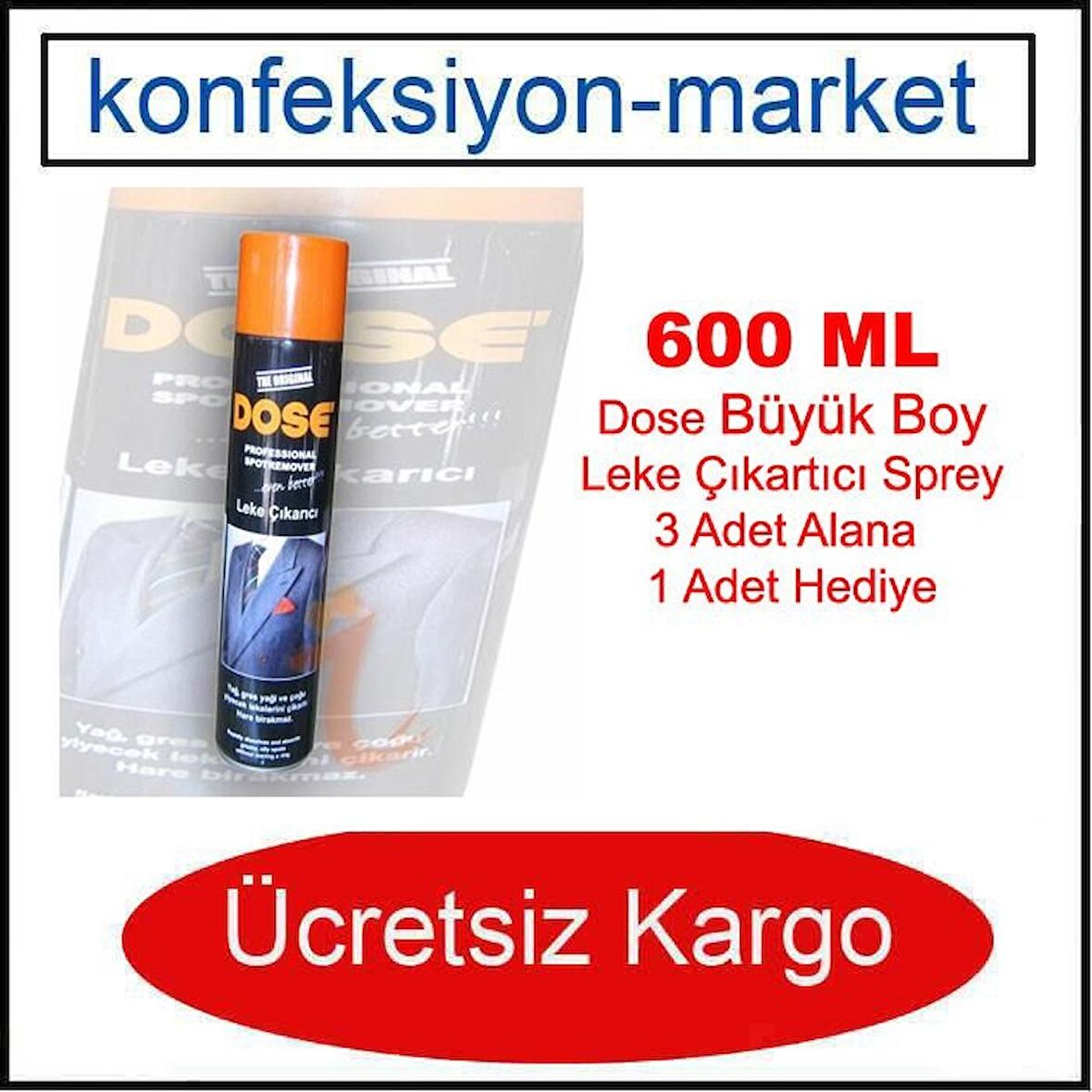 600ML Dose Yağ ve Çok Amaçlı Leke Çıkartıcı Sprey