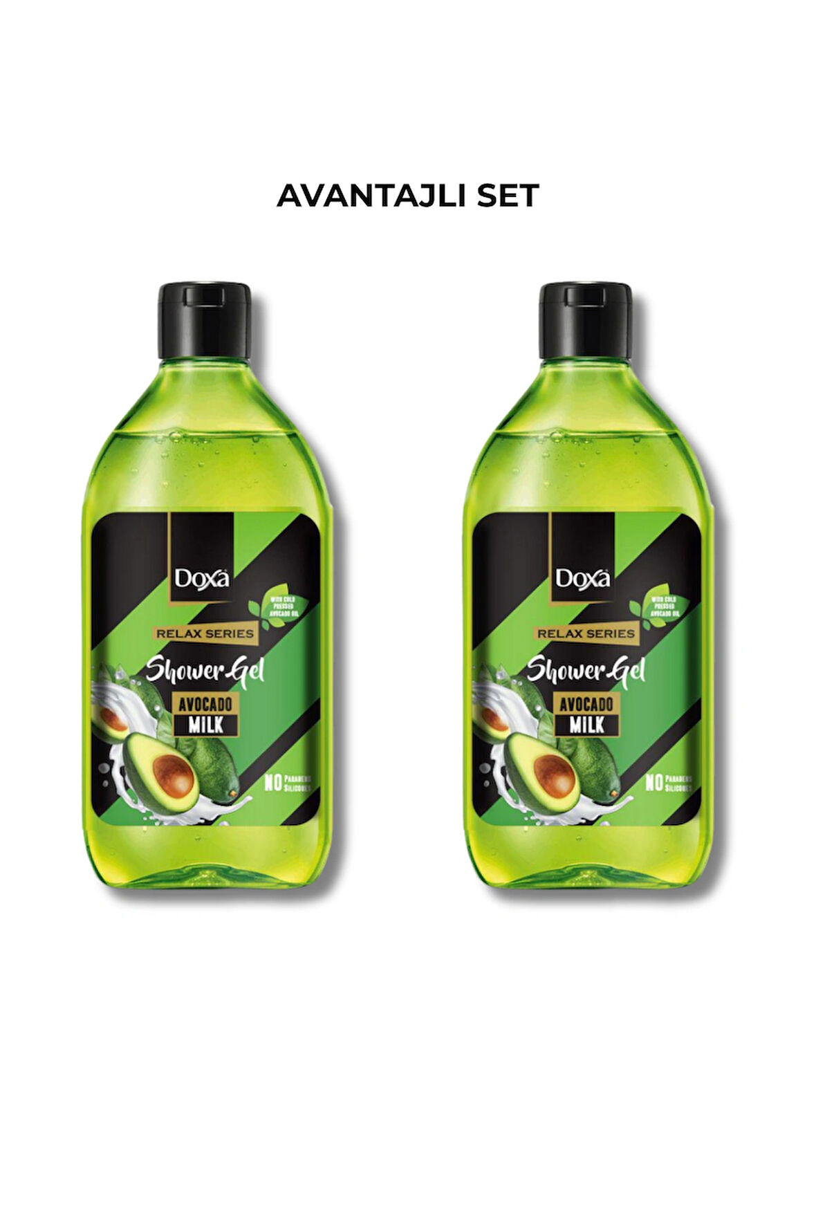 DOXA Avokado & Süt Özlü Duş Jeli – 400 ml 2li Set