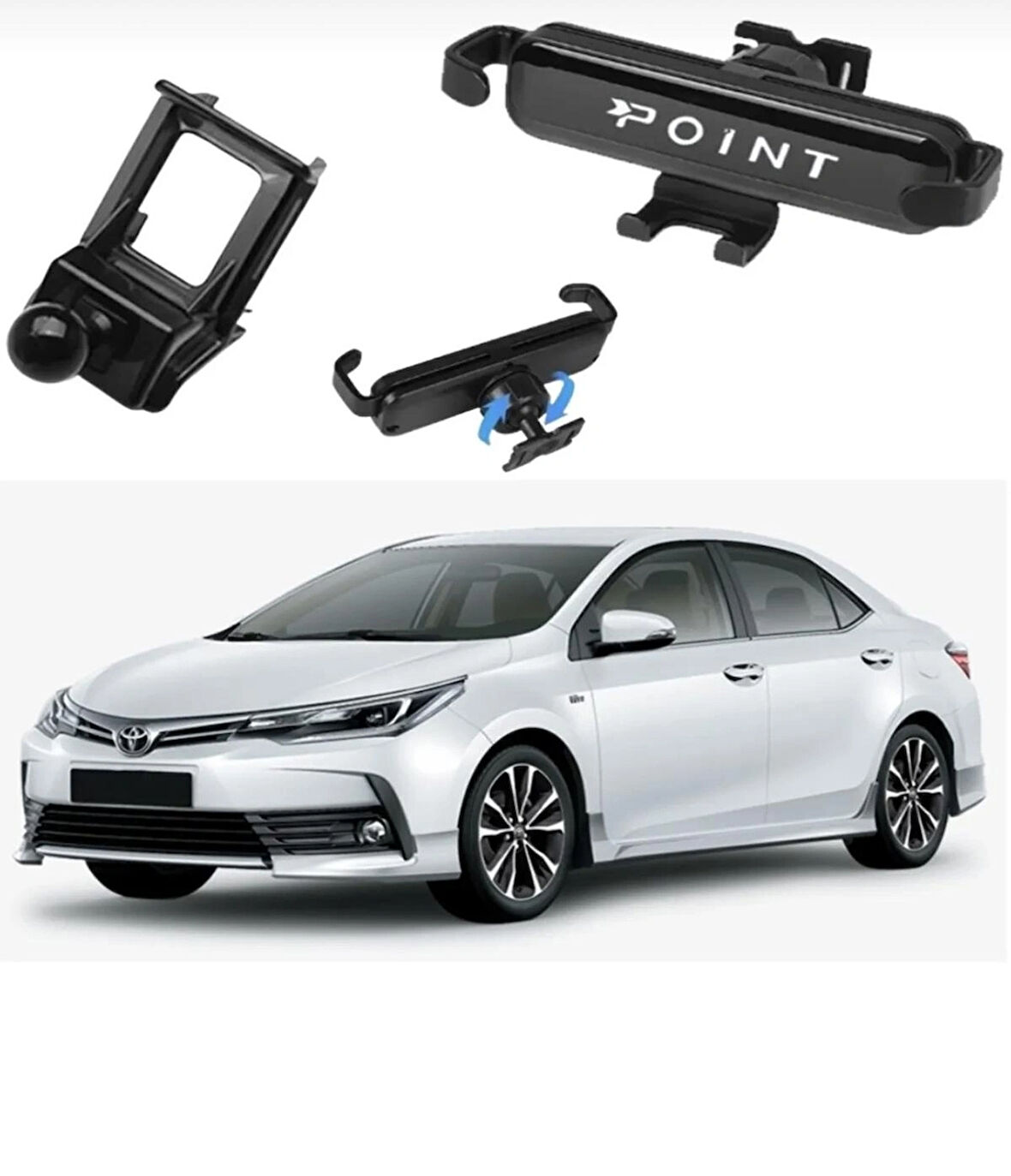Point Corolla Araca Özel Cep Telefonu Tutacağı Robotik Oynar Başlıklı Sedan 2019 - 2024 ONTA13