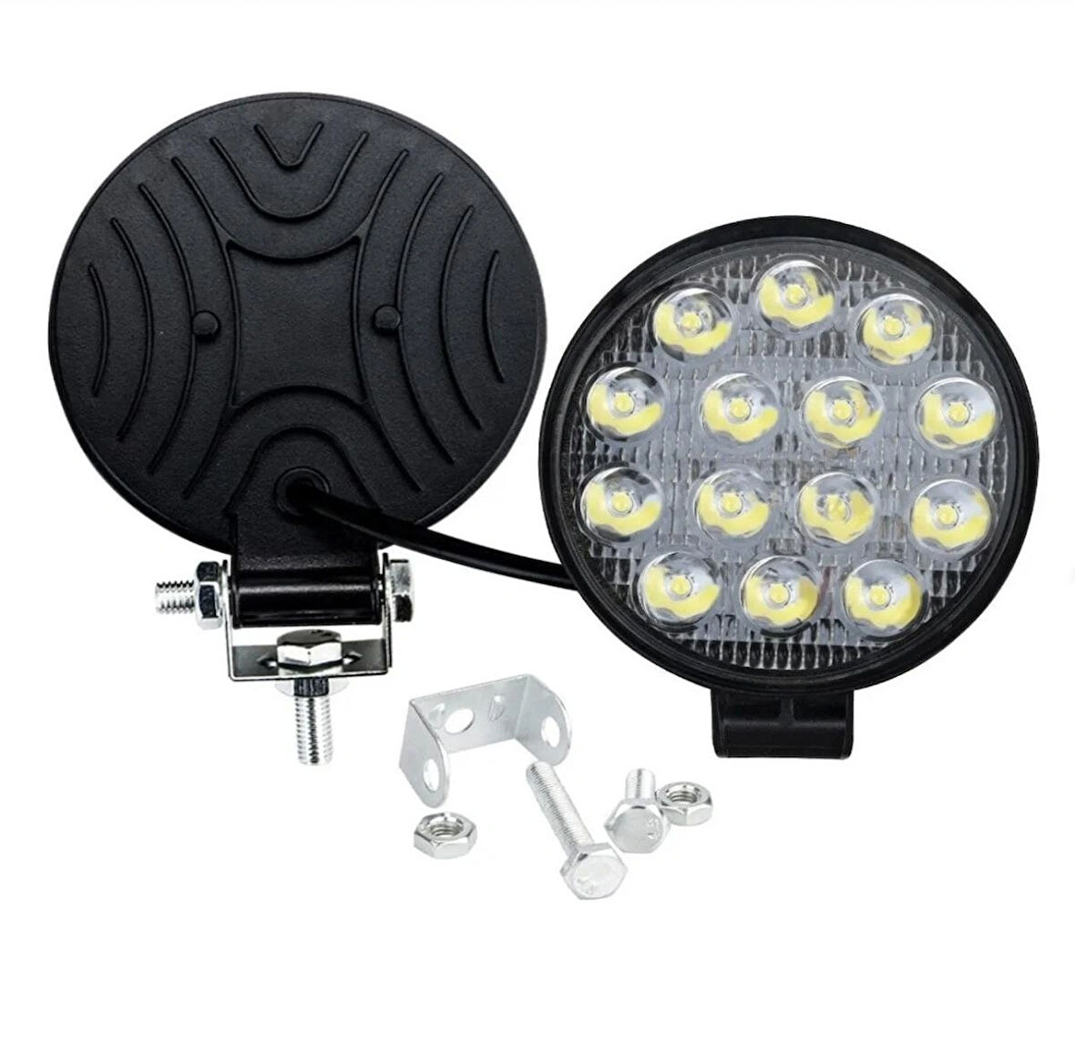 Point Off Road 14 LED 42 Watt Yuvarlak Traktör Tır Kamyon Tekne Sis Farı Projektör Çalışma Lambası