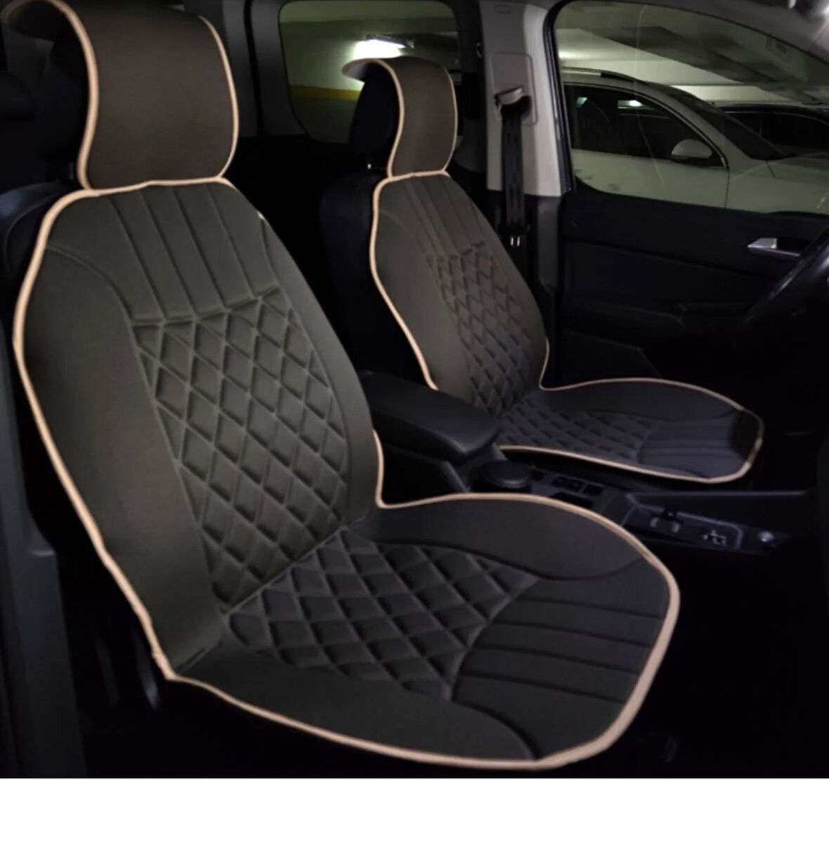Point Mitsubishi Atrage Carizma Eclipse Oto Ön İki Koltuk Minderi Koyu Bej Biyeli